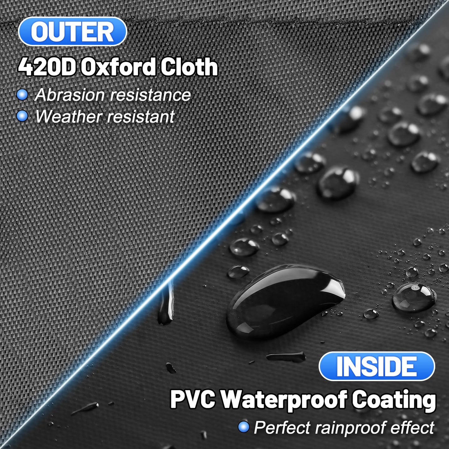 PAMASE Pool Heater Cover - 41.3" L*35.4" W*31.5" H Pool Pump Cover for Winter, PVC Coated 420D Heavy Duty Antifreeze Equipment Shade fits Hayward, Insulation Rainproof Snowproof