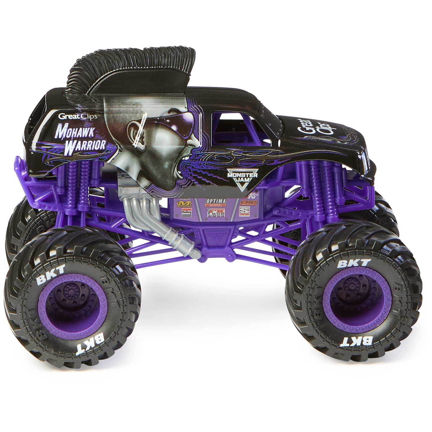 Monster Jam, Official Mohawk Warrior Monster Truck, Collector Die-Cast Vehicle, 1:24 Scale, Kids Toys for Boys Ages 3 and up