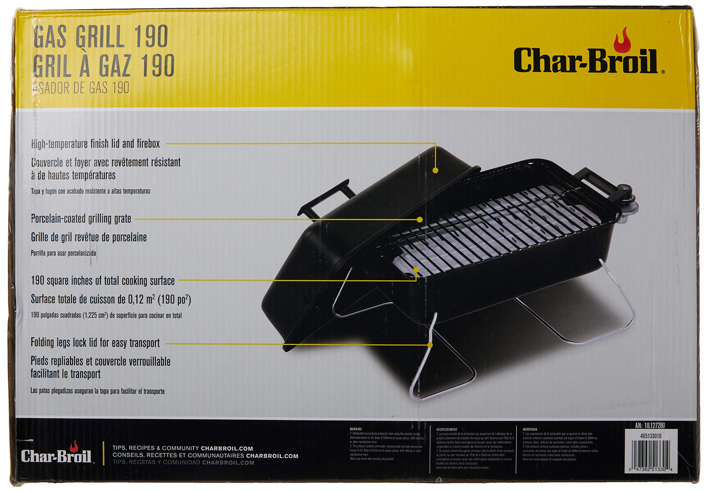 Char-Broil Portable Gas Grill, Standard