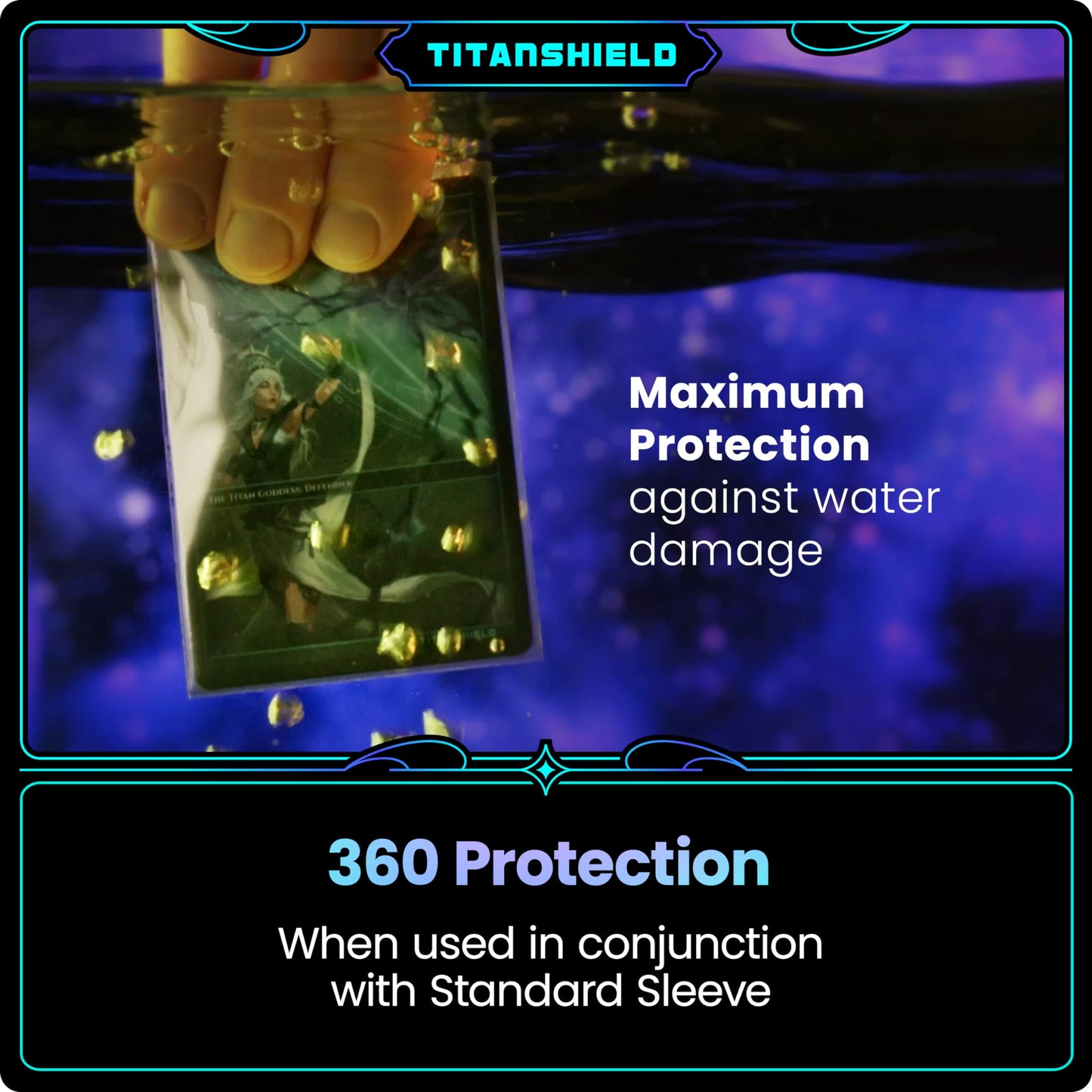 TitanShield | Inner Sleeves | Perfect Fit Card Sleeves | Compatible with Pokémon Cards MTG Magic The Gathering Lorcana | for Double Sleeving (Daylight (Transparent), 1000 ct)