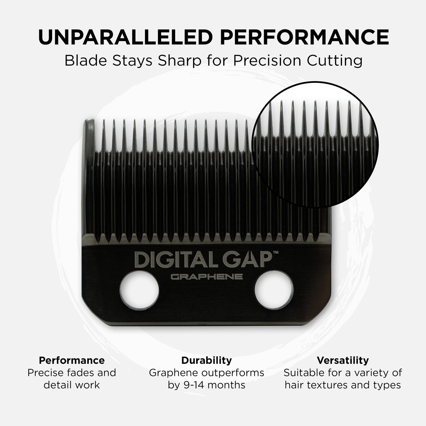 COCCO Digital Gap Ambassador Graphene Taper Clipper Blade, ADGCT-G Replacement Blade Designed for Hyper Veloce Pro, Veloce Pro and Pro BLDC Clippers