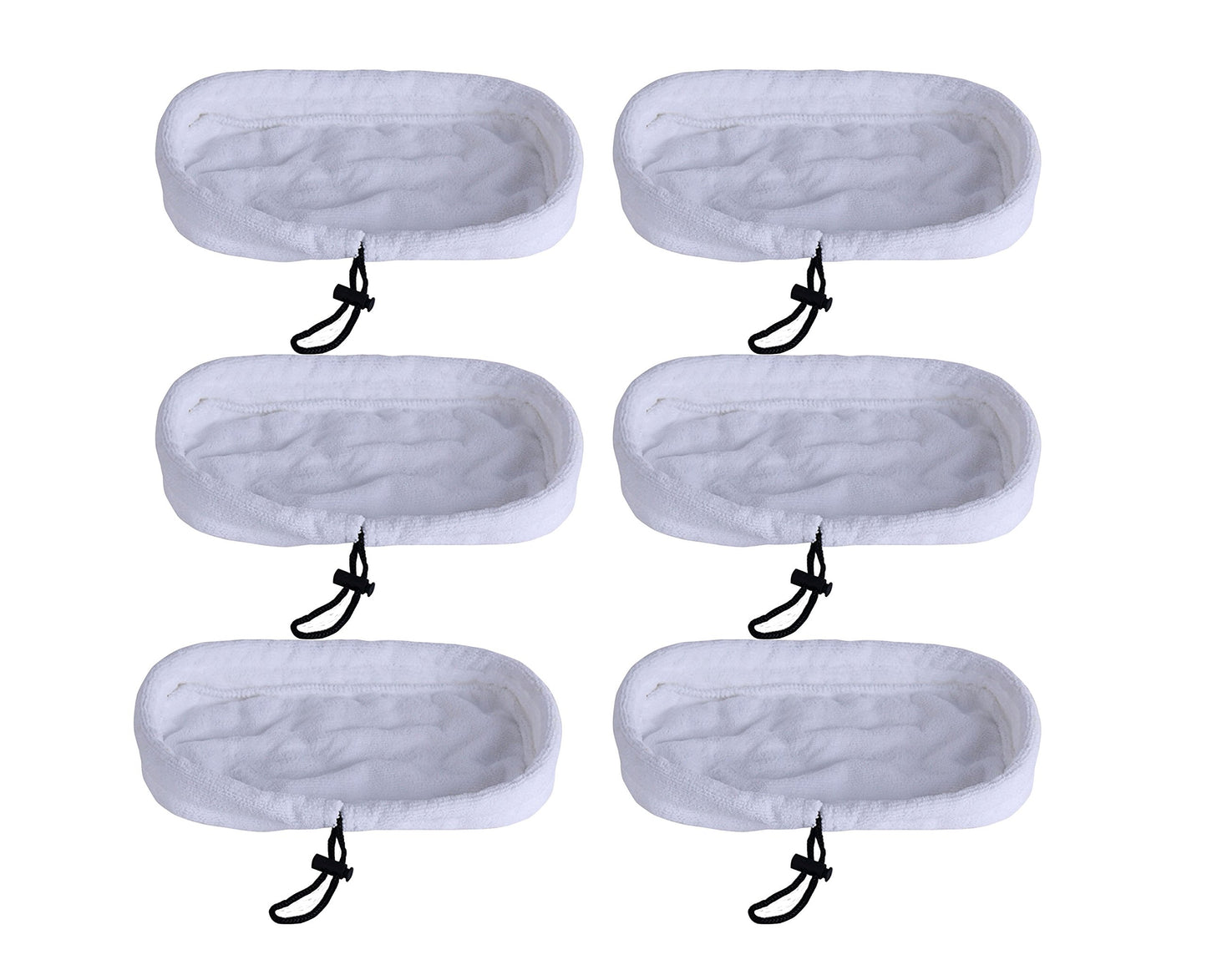 Surrgound Microfiber Mop Pads Fit for Bissell Steam Mop 1867 & Morphy Richards 720020, Compare to Part # 203-2158, 2032158, 3255, 32525, 6pk