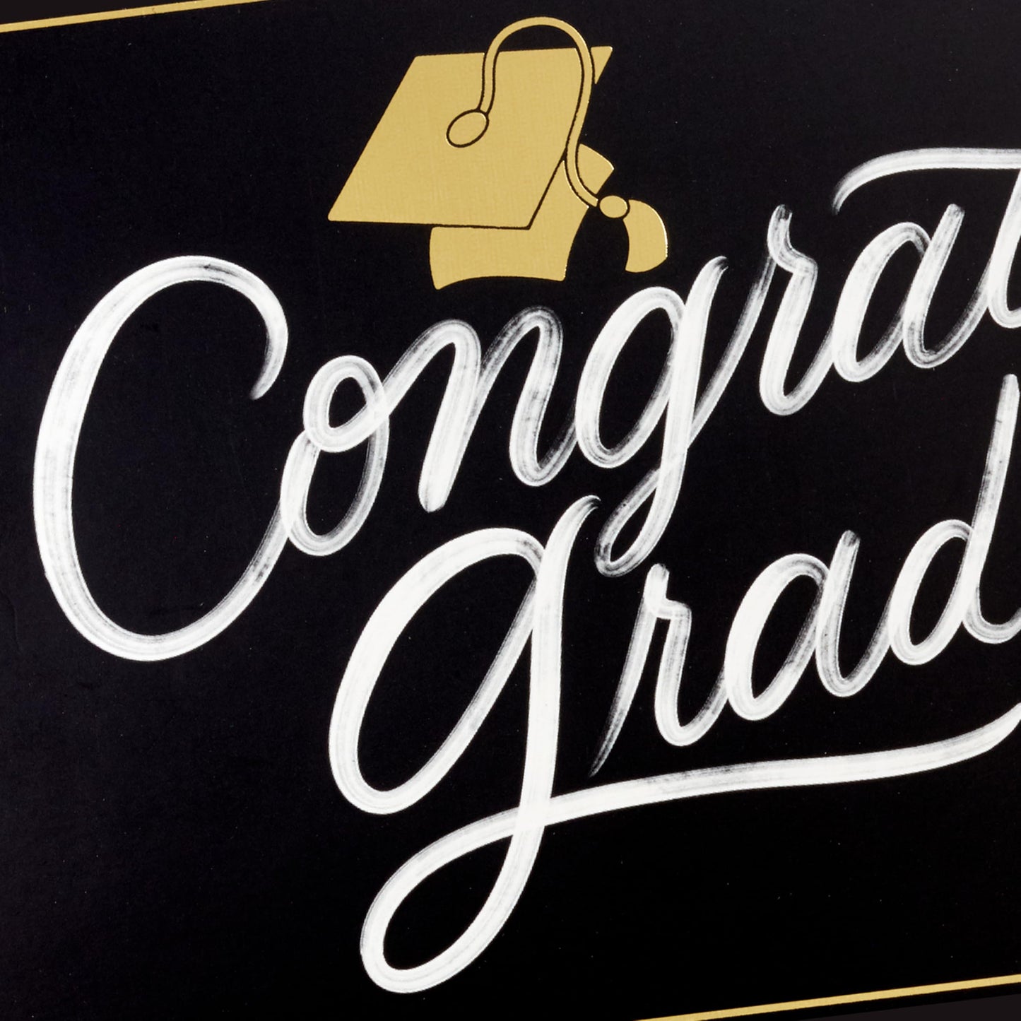 Hallmark Boxed Graduation Cards, Congrats Grad (40 Cards with Envelopes) Black, White and Gold