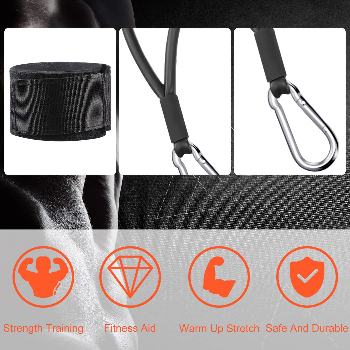 Skylety 3 Pcs Baseball Resistance Bands Youth & Adult Exercise Baseball Pitching Training Bands, 3 Levels 20/30/50 Lbs(Black, Blue, Red)