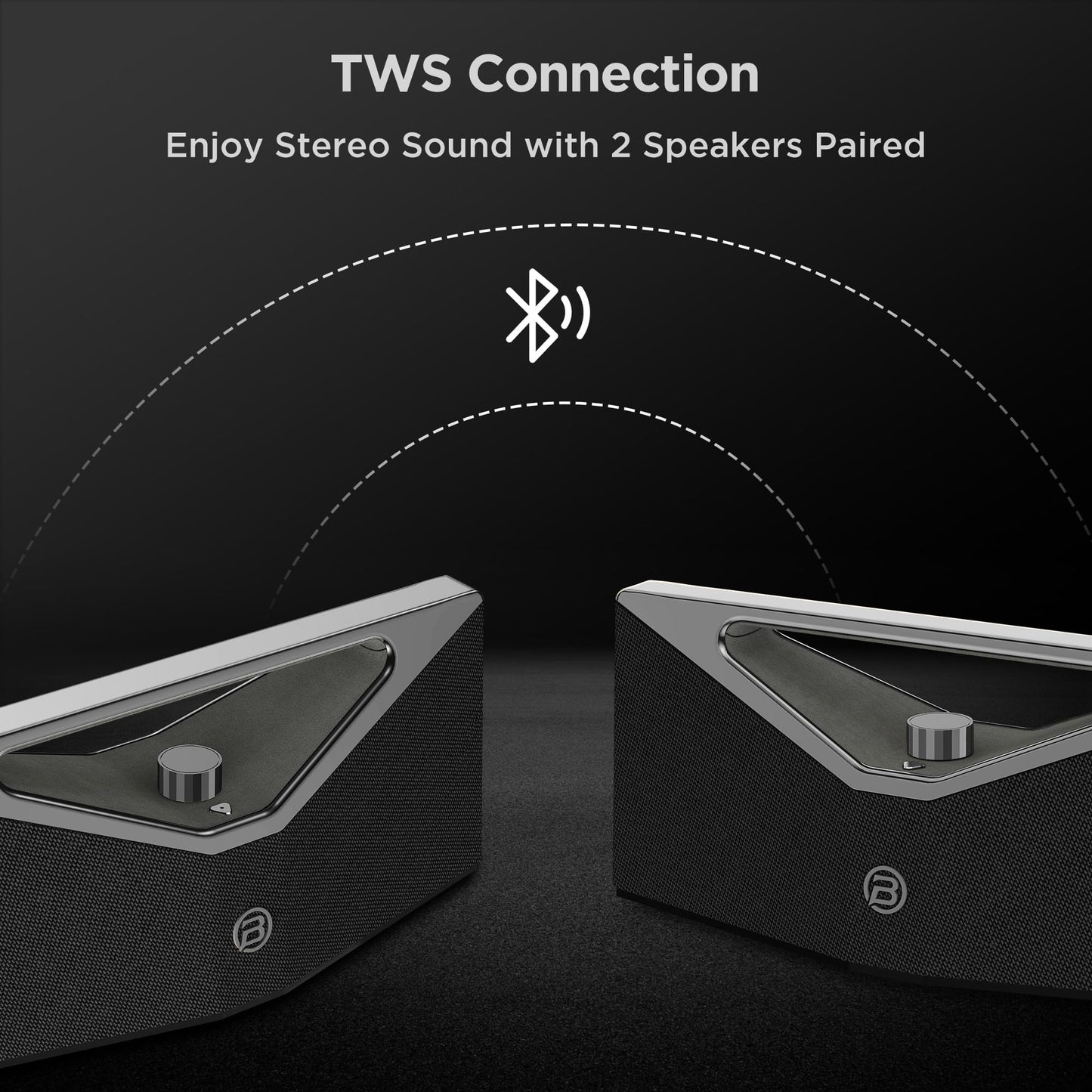 BUGANI Bluetooth Speaker Loud 160W,Waterproof Large Bluetooth Speaker Subwoofer Hi-Res Audio, 12H Playtime Party Outdoor Speakers for Camping, Beach, Golden