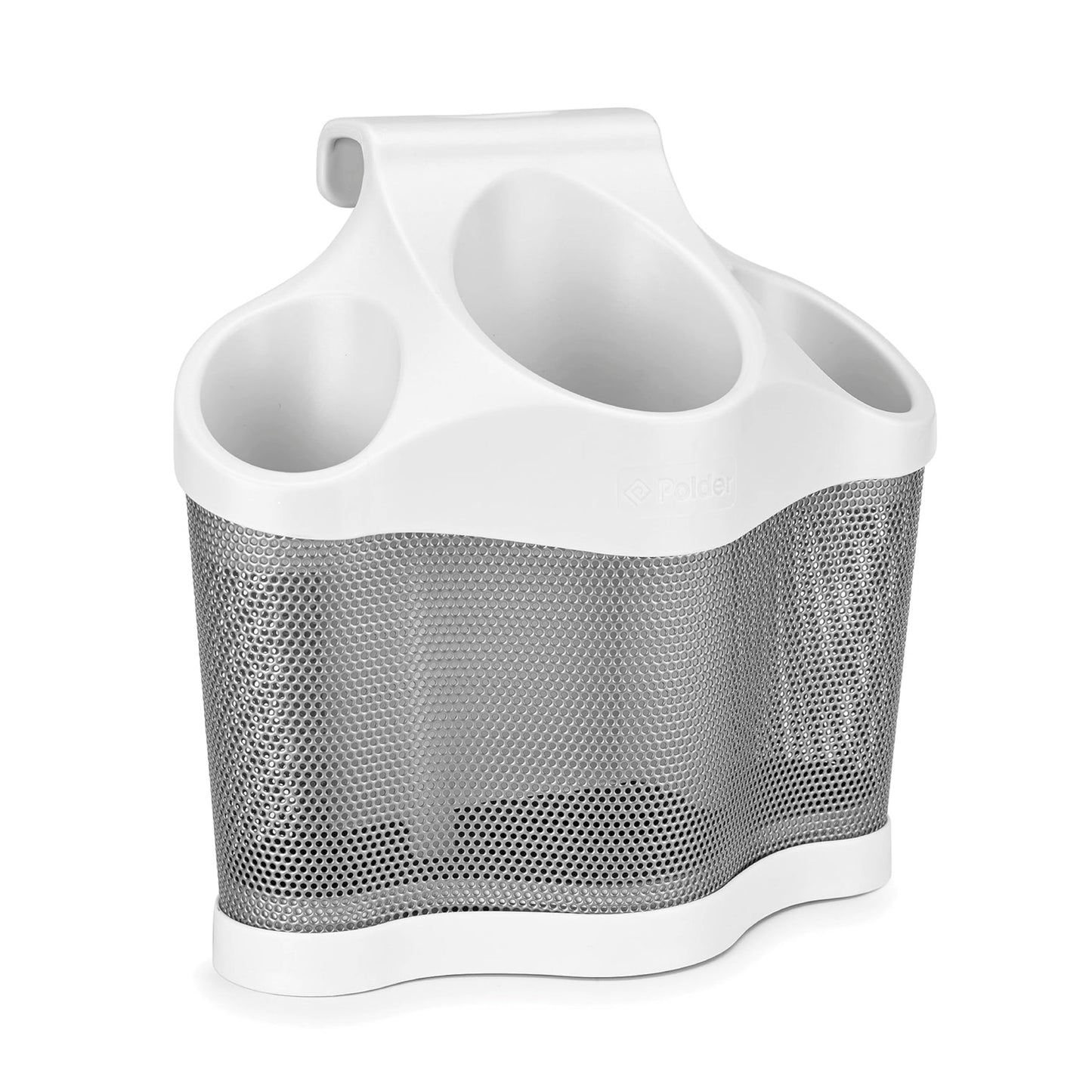 Polder BTH-7050-79B Style Station Hair and Beauty Tool Storage Organizer, White