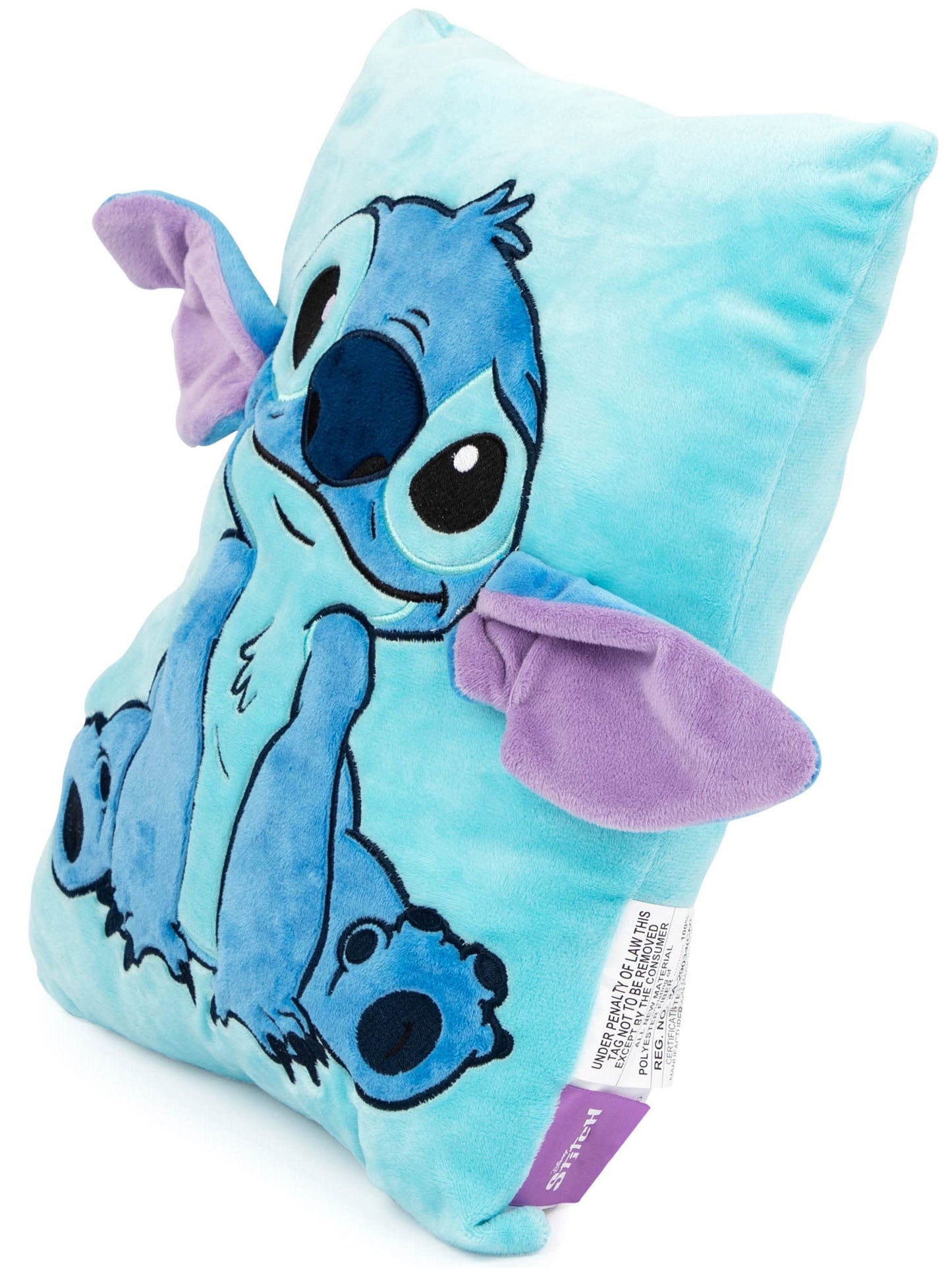 Disney Lilo & Stitch 3D Snuggle Pillow - Super Soft – Measures 15 Inches (Official Disney Product)