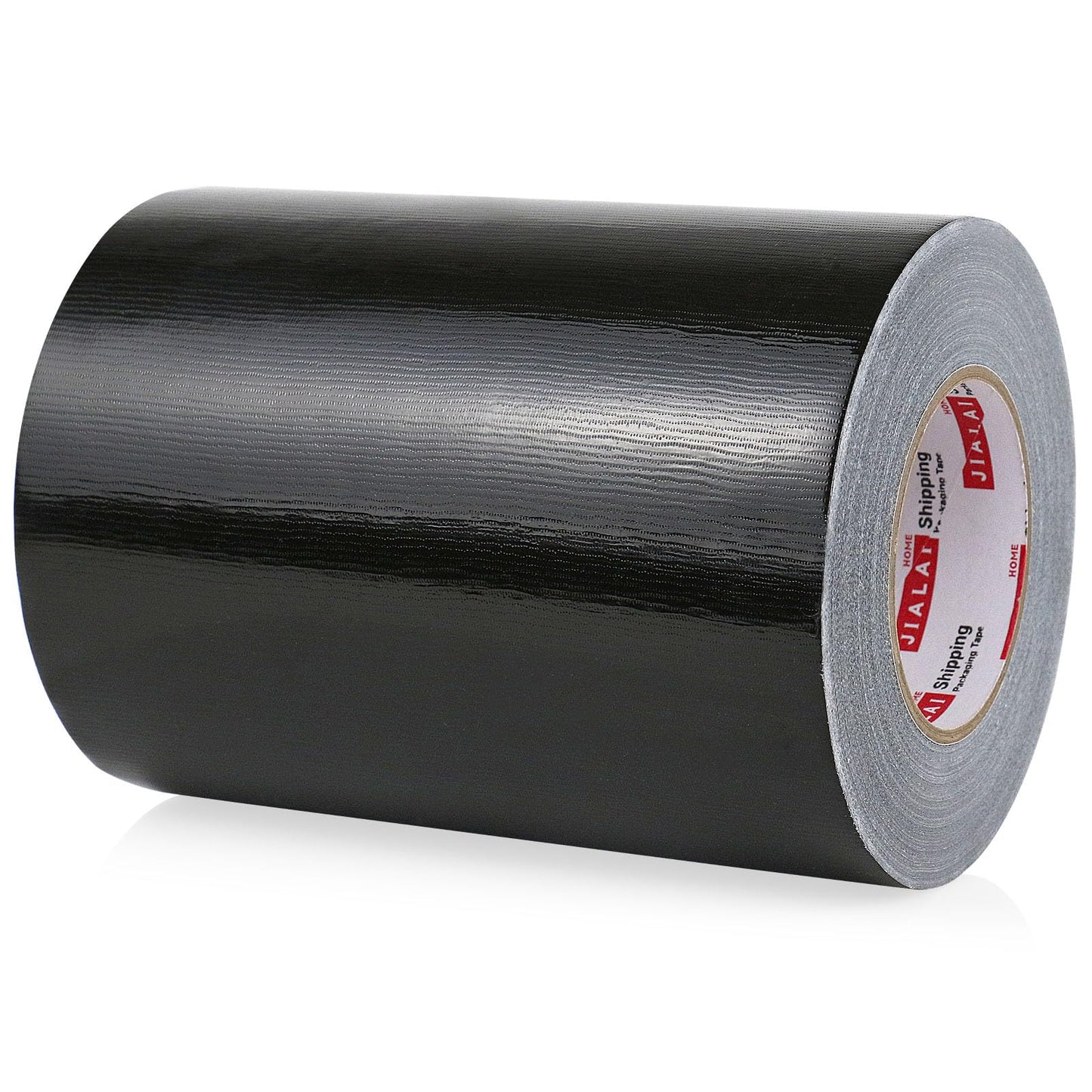 JIALAI HOME White Duct Tape, Wide Roll, Industrial Grade 8 inches x 55 Yards (164 ft), 9 Mil Heavy-Duty, Waterproof, Strong, Flexible, No Residue, for Crafts & Home Improvement (Black)