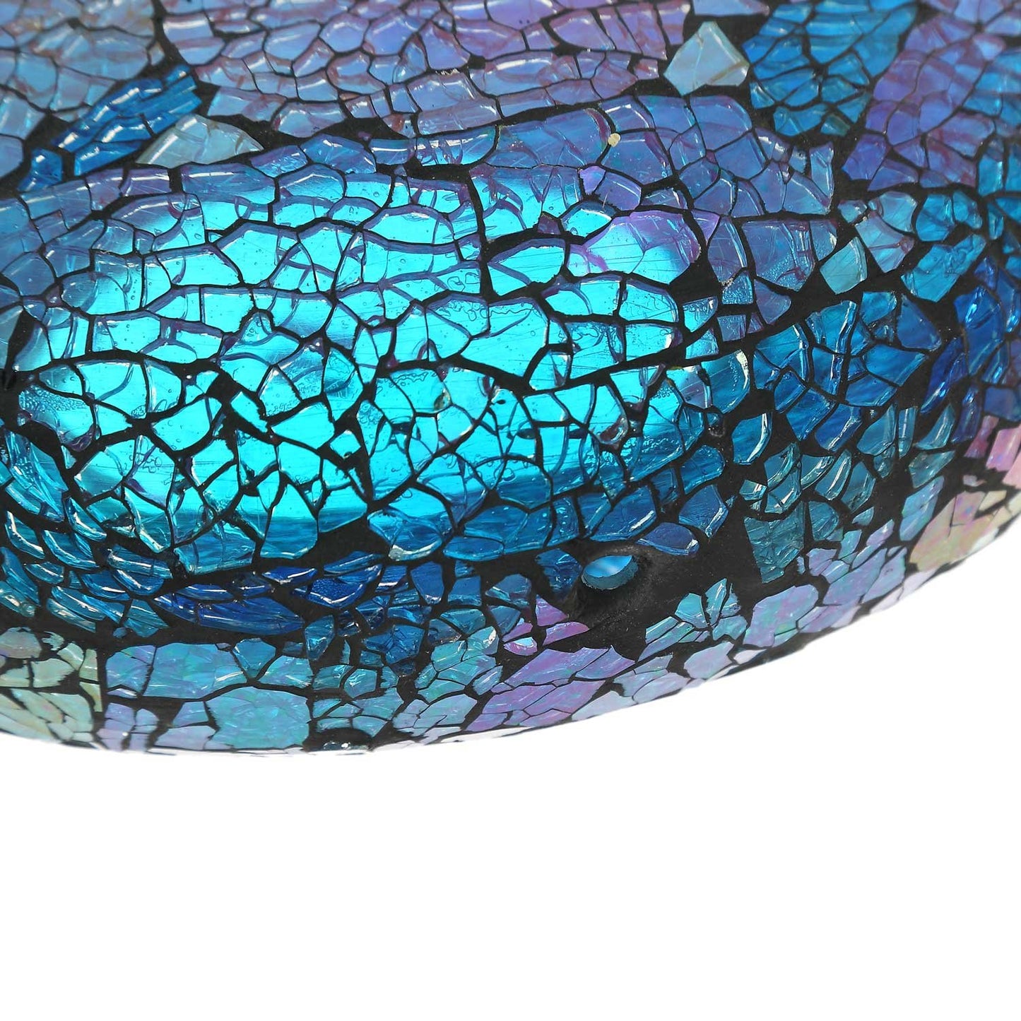 Mosaic Bird Feeder Circle Hanging Birdfeeder for Outdoor Garden Decoration
