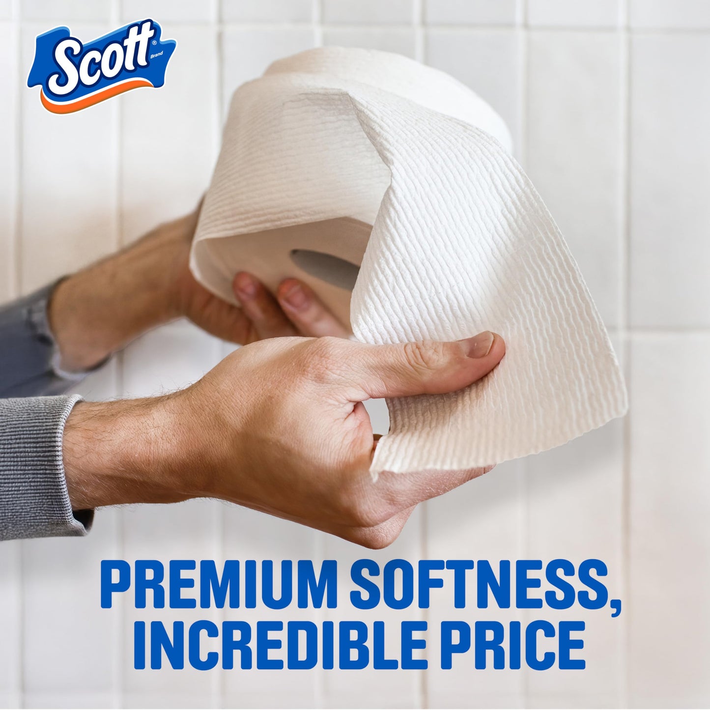 Scott ComfortPlus Toilet Paper, 36 Double Rolls, 231 Sheets per Roll, Septic-Safe, 1-Ply Toilet Tissue