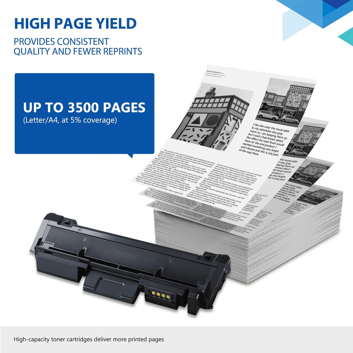 MLT-D116L D116L Toner Cartridge High Yield Black Replacement for Samsung D116L Toner Xpress M2885FW M2875FW M288X M2835 M2825DW M2825WN M2875FD M2825DW M2875FW Printer Ink 2 Pack