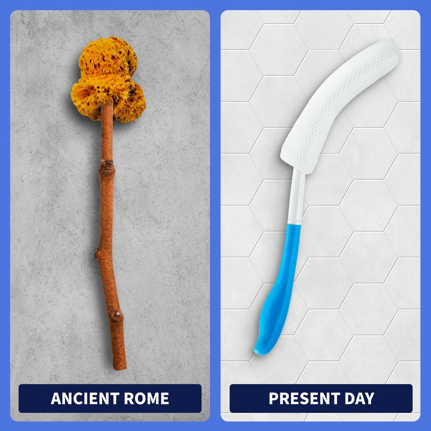 The Butt Brush - Dedicated Shower Brush - Best Bidet Alternative - Long Ergonomic Handle - August 2025 Edition - Prevents Germ Spread - Gift Box Included