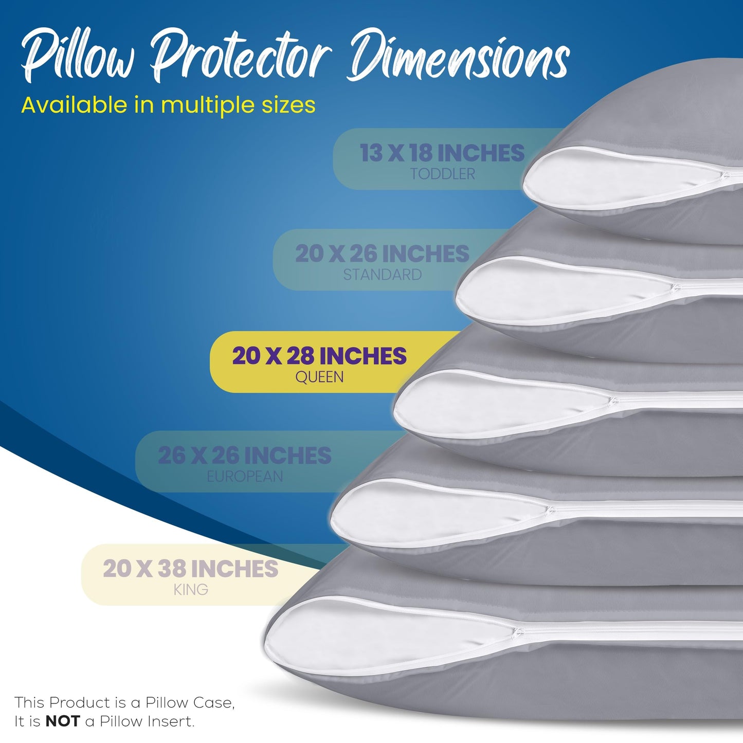 Utopia Bedding 4 Pack Waterproof Pillow Protectors with Zipper Queen Size (Gray), Bed Bug and Dust Mite Proof Pillow case Covers, Moisture Wicking Pillow Encasements 20 x 28 Inches