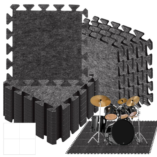 16 Pcs Sound Absorbing Interlocking Floor Mats