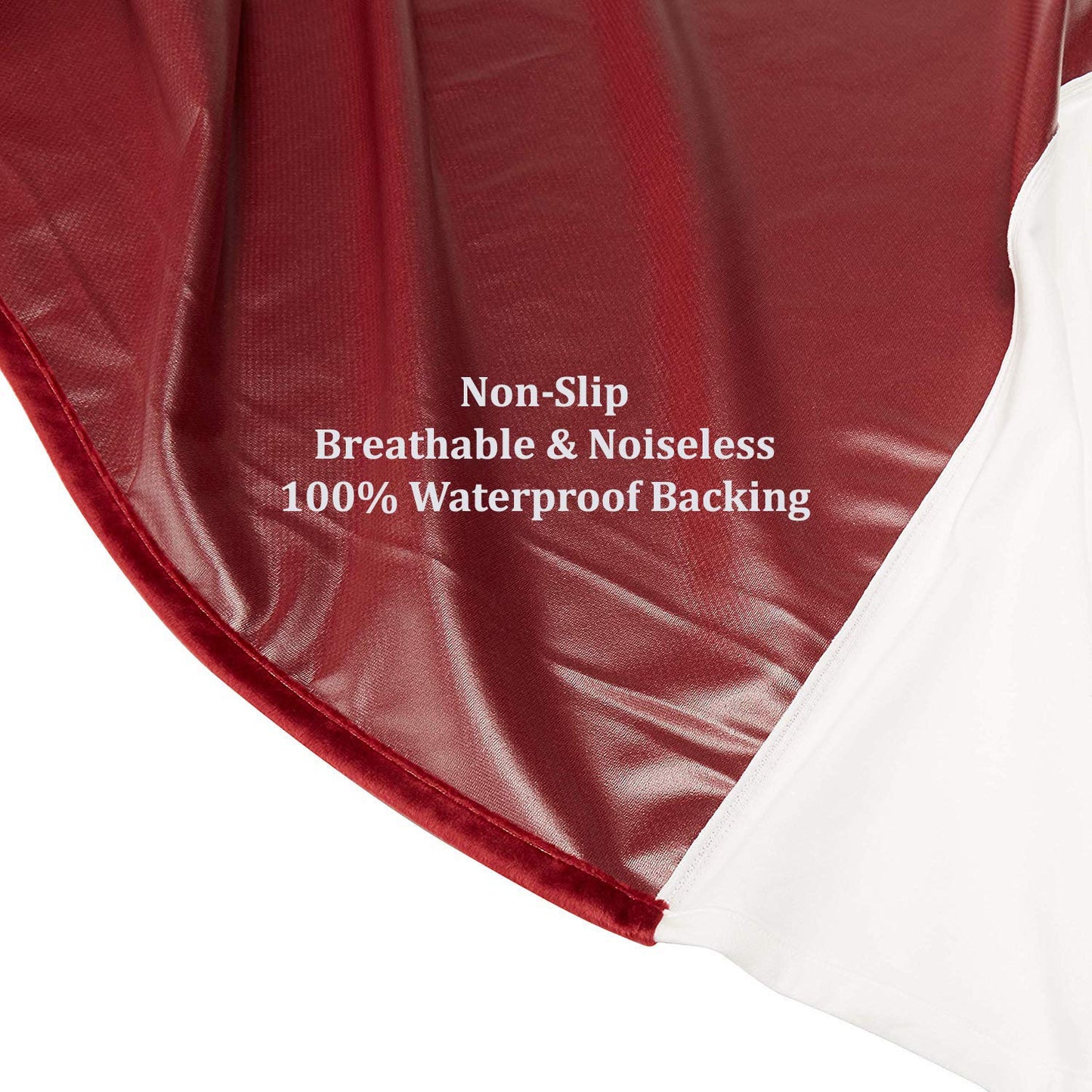 PassionMate100% Waterproof Stain-Proof Intimacy Love Blanket Bed Pad - Couples Gift - Ultra-Soft, Silent, Plush Bedsheets Protector with Tuck-in Sides - Covers Entire Bed (King, Burgundy)