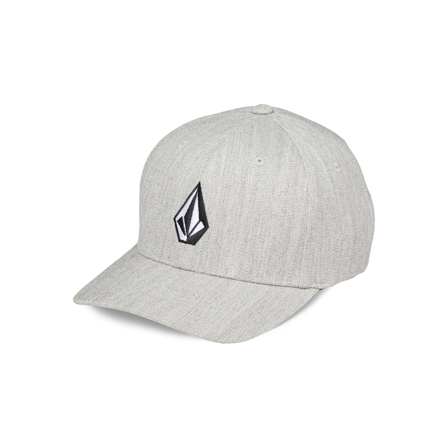 Volcom Men's Full Stone Heather Flexfit Hat, Grey Vintage S324, Large