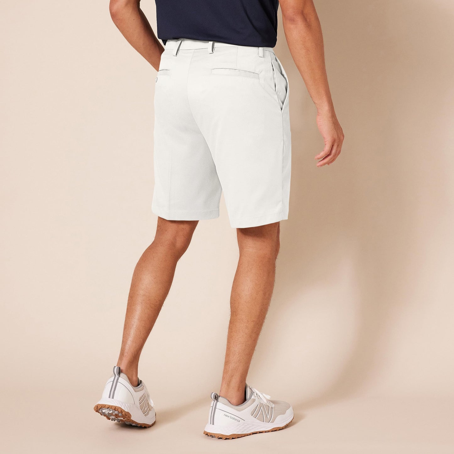 Amazon Essentials Men's Classic-Fit Stretch Golf Short (Available in Big & Tall), White, 36
