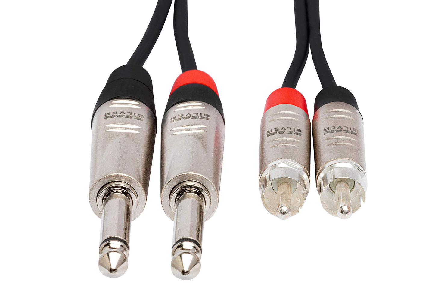 Hosa HPR-010X2 Pro Dual Cable 1/4-Inch TS - RCA 10 Feet