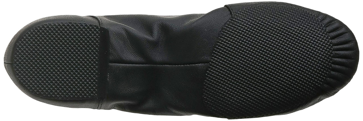 Bloch Dance Women's Jazzsoft Split Sole Leather Jazz Shoe, Black, 7.5