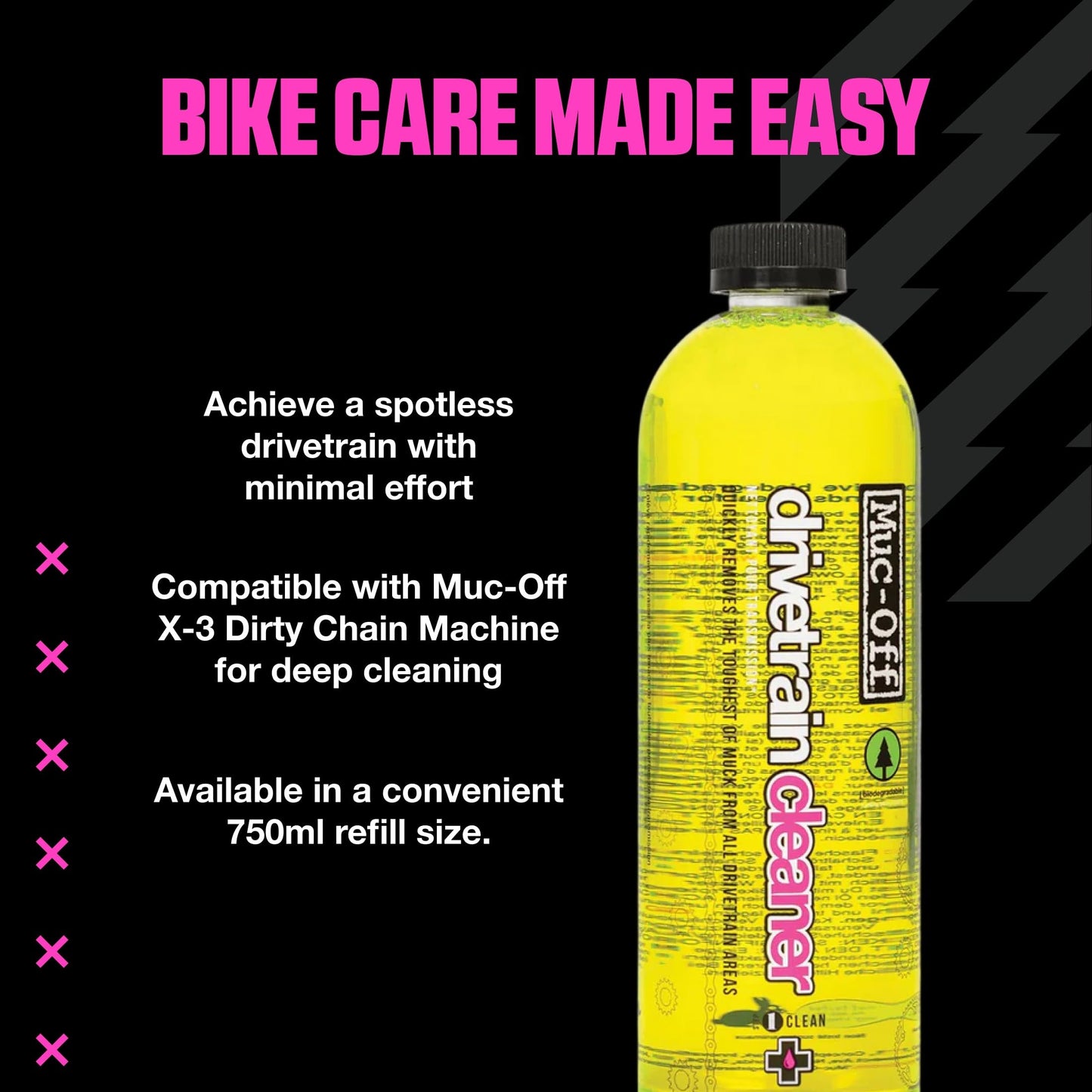 Biodegradable Bike Drivetrain Cleaner Refill 750ml