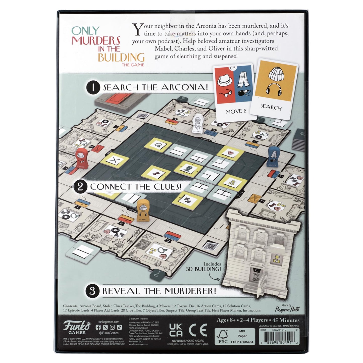 Funko Games Only Murders in The Building Game | 2-4 Players, Ages 8 and Up