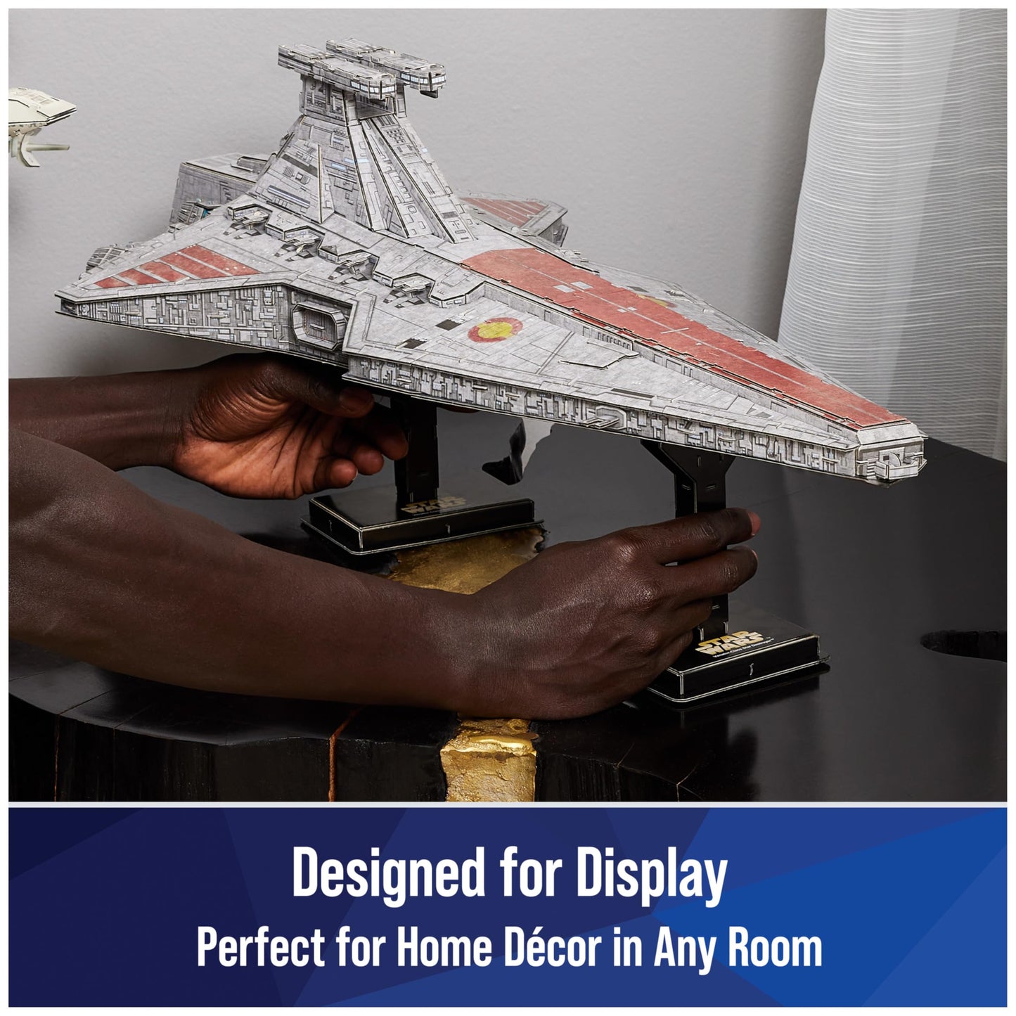 4D Build Star Wars Deluxe Venator-Class Star Destroyer 3D Model Kit, Star Wars Collectibles & Desk Decor, Adult Puzzle, Building Toys, 288 Pieces, 3D Puzzles, Gift Ideas for Ages 12 & Up