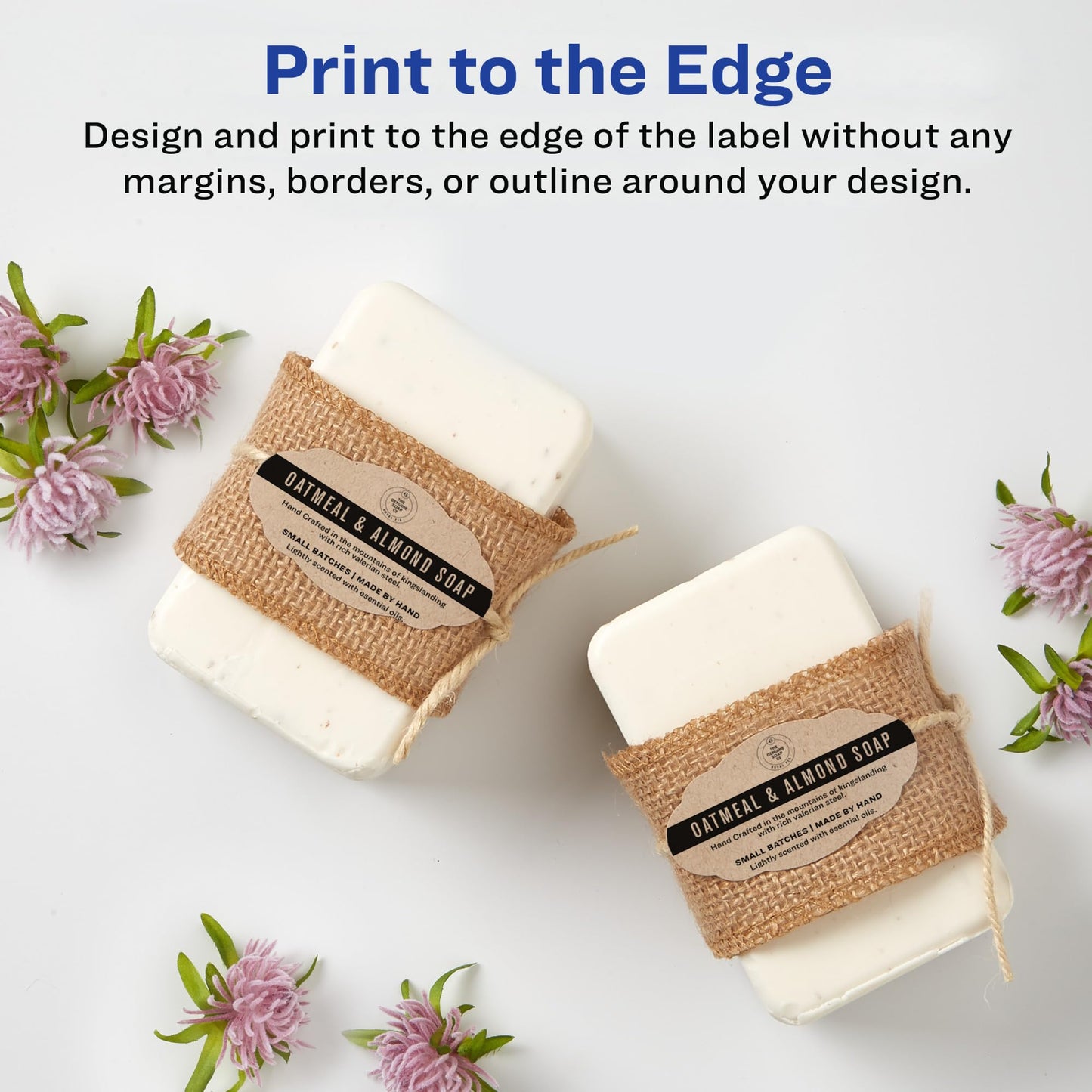 Avery Scallop Oval Labels for Laser & Inkjet Printers, 2-1/4" x 1-1/8", 525 Kraft Brown Labels (22855)