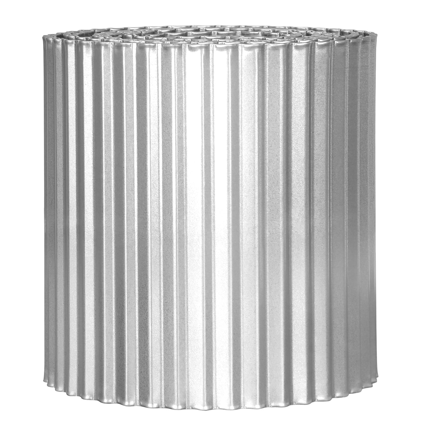KOL 20FT Corrugated Galvanized Steel 10" Height Garden Edging - Bendable Sturdy Landscape Lawn Edging - Flexible Metal Long Strips of Garden Border for Raised Flower Bed Tree Surrounds Yard Pathway