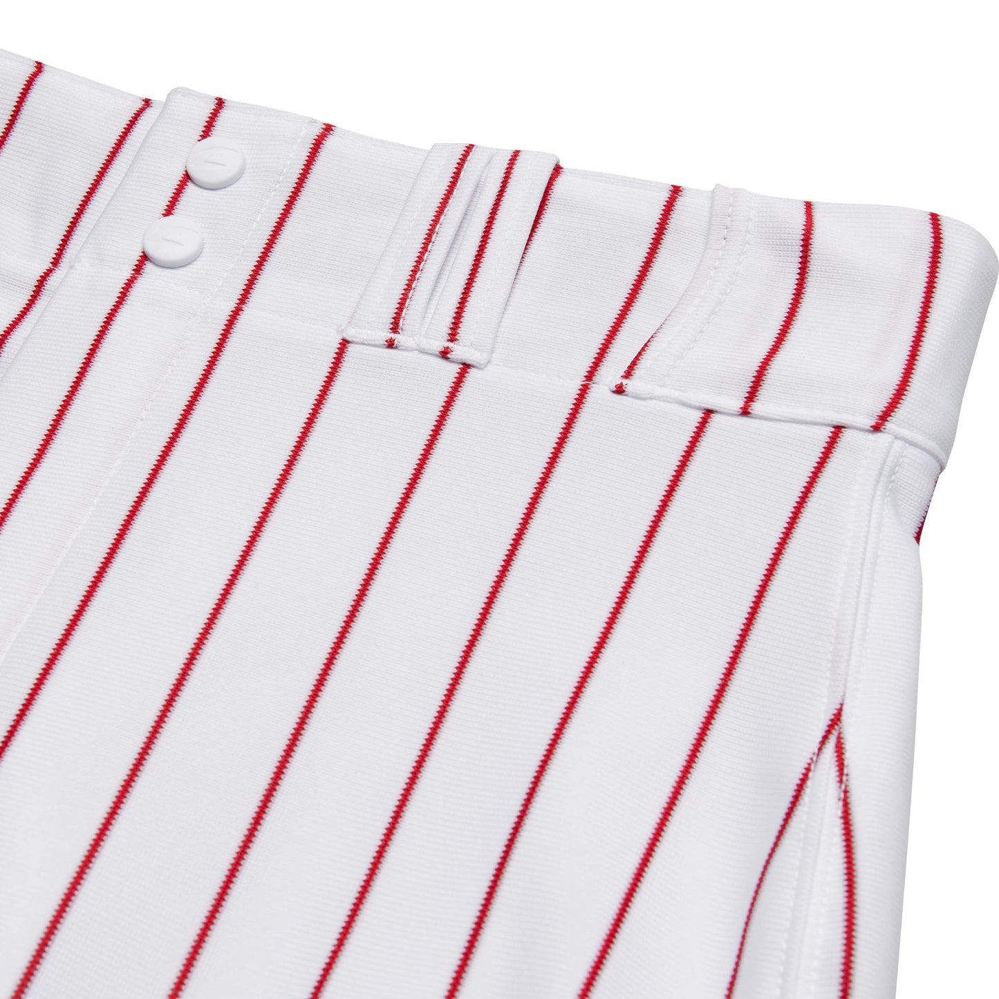 Champro Men's Adult Triple Crown Pinstripe Knicker, White/Scarlet, Large