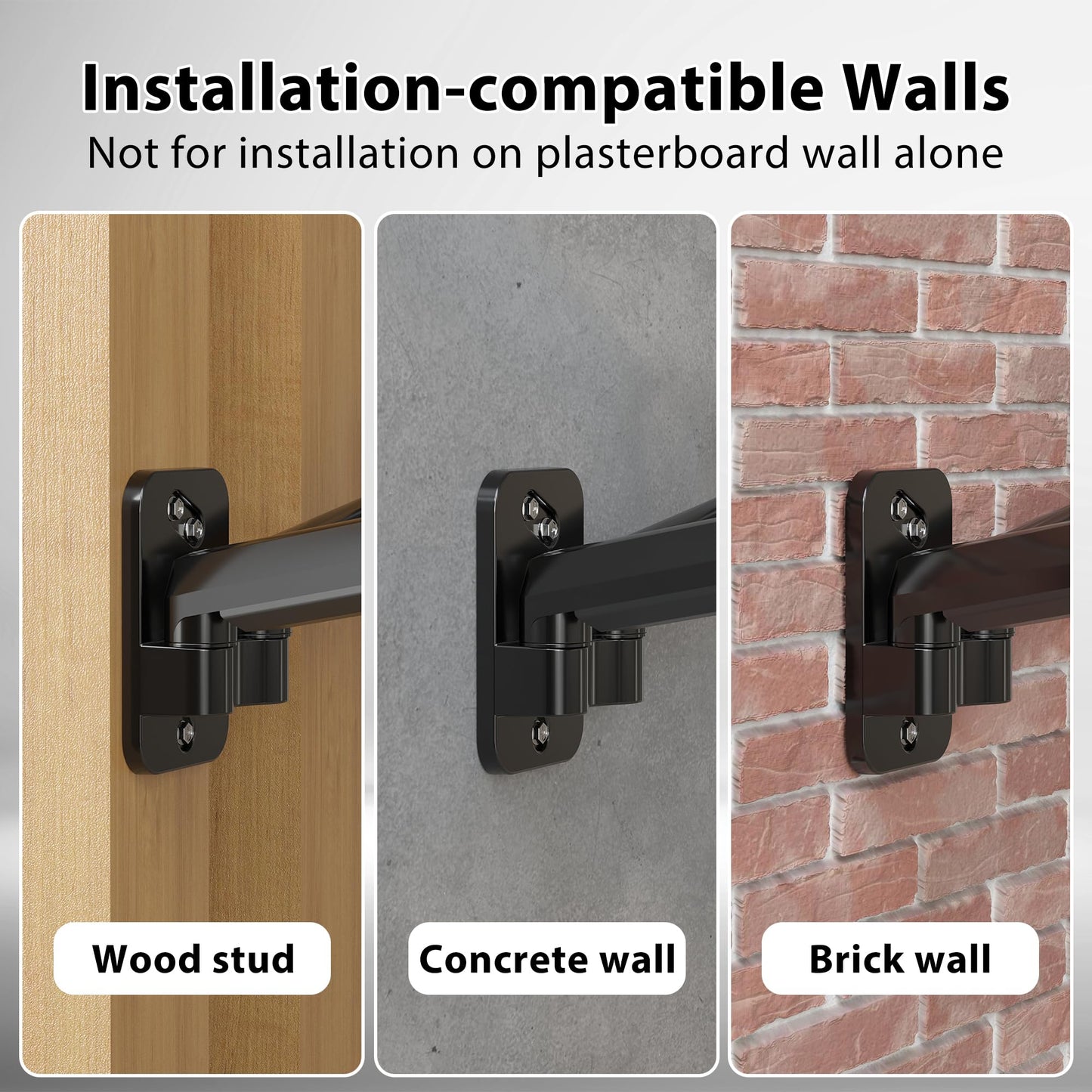 BONTEC Monitor Wall Mount Bracket for 13-32 Inch Screens, Fully Adjustable Gas Spring Monitor Arm, Height Adjustable, Tilt Swivel & Rotate, Holds up to 9 KG, VESA 75x75, 100x100 mm
