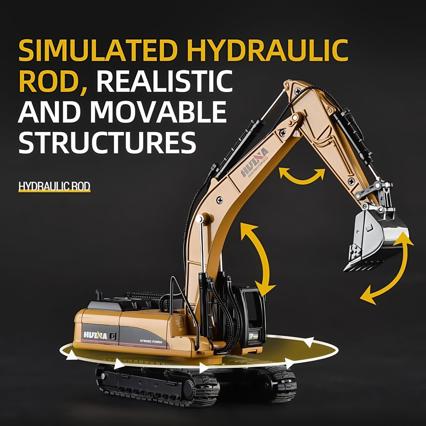Gemini&Genius Excavator and Articulated Dump Truck 1:50 Scale 2 in 1 Mechanical Digger Engineering Vehicle Heavy Construction Machinery Toys for Kid and Decoration for Boys Room
