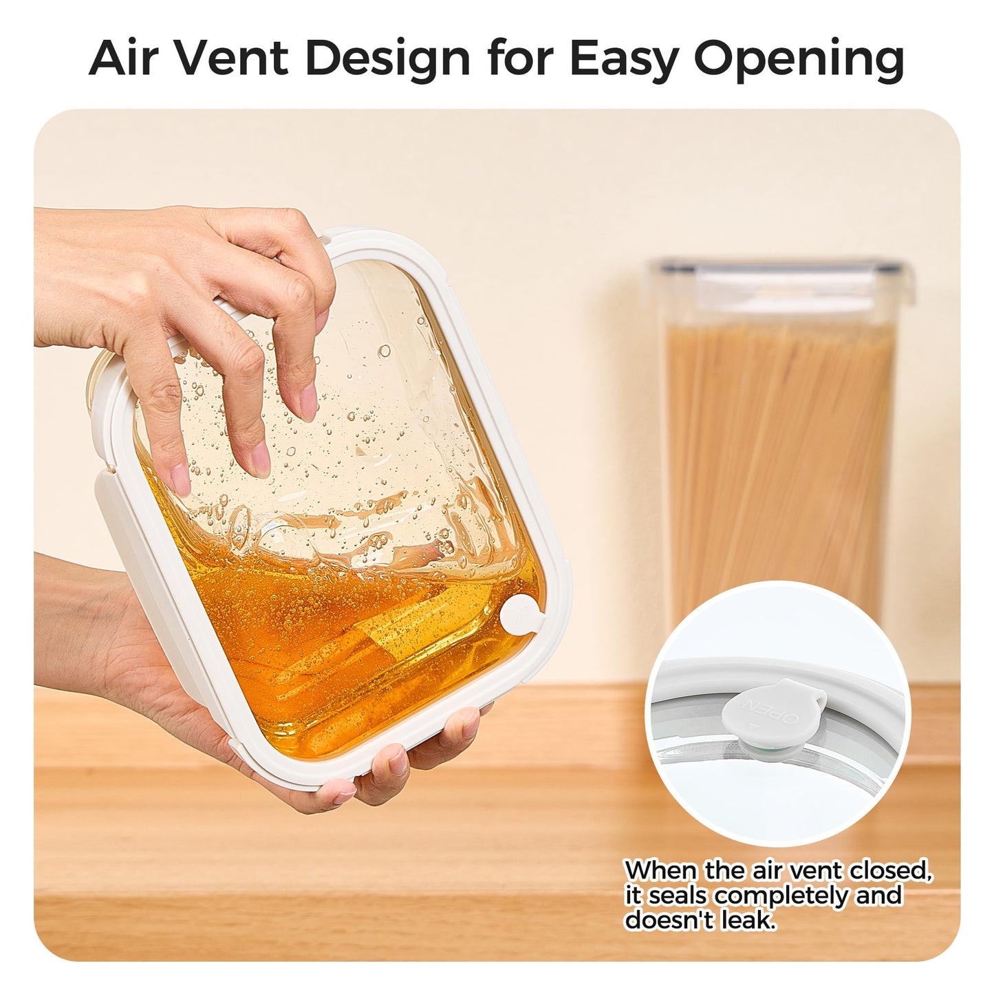 Vtopmart 5 Pack 35oz Glass Food Containers with Glass-Lids & Air Vent, Meal Prep Food Container Sets, Reusable Lunch box for leftovers, Save for Microwave, Oven, Freezer, and Dishwasher, BPA Free