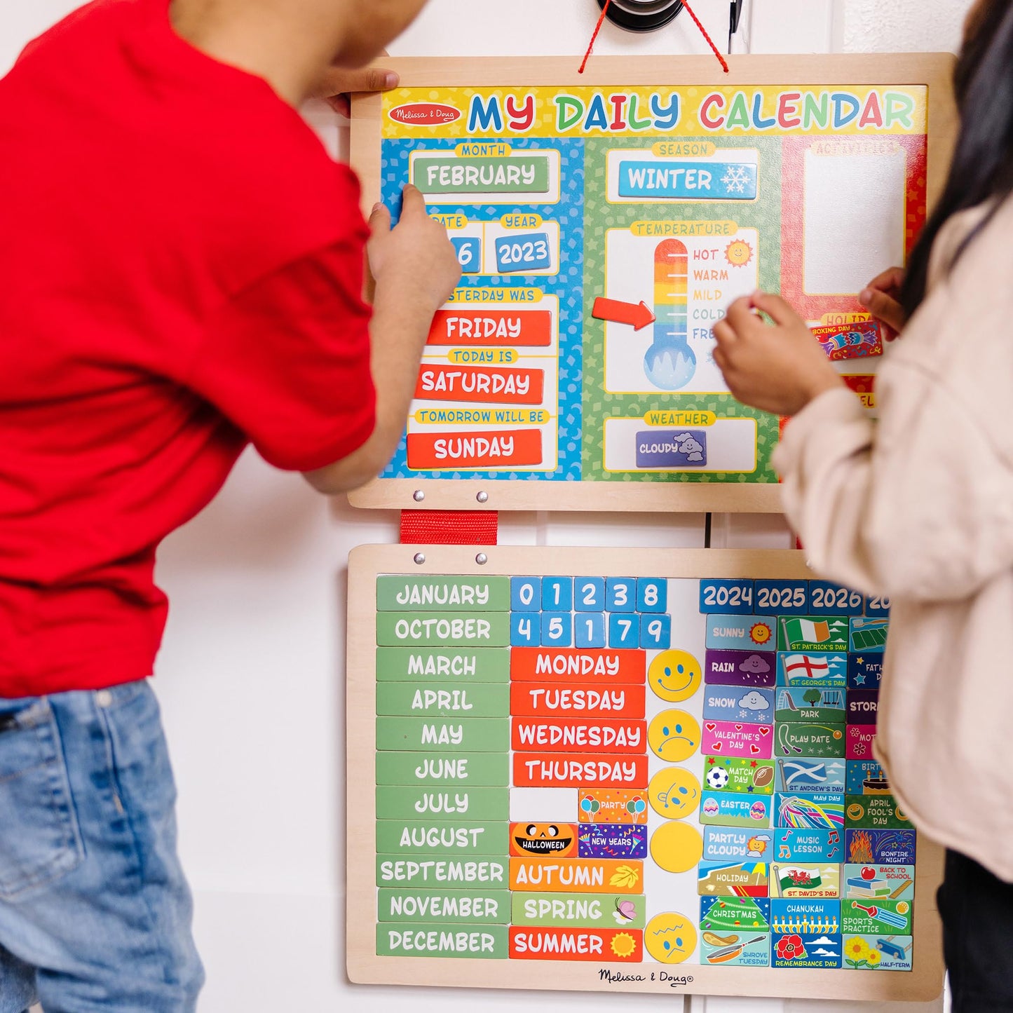 Melissa & Doug My First Daily Magnetic CalendarActivities Calendar For Kids, Weather And Seasons Calendar For Preschoolers and Kids Ages 3+