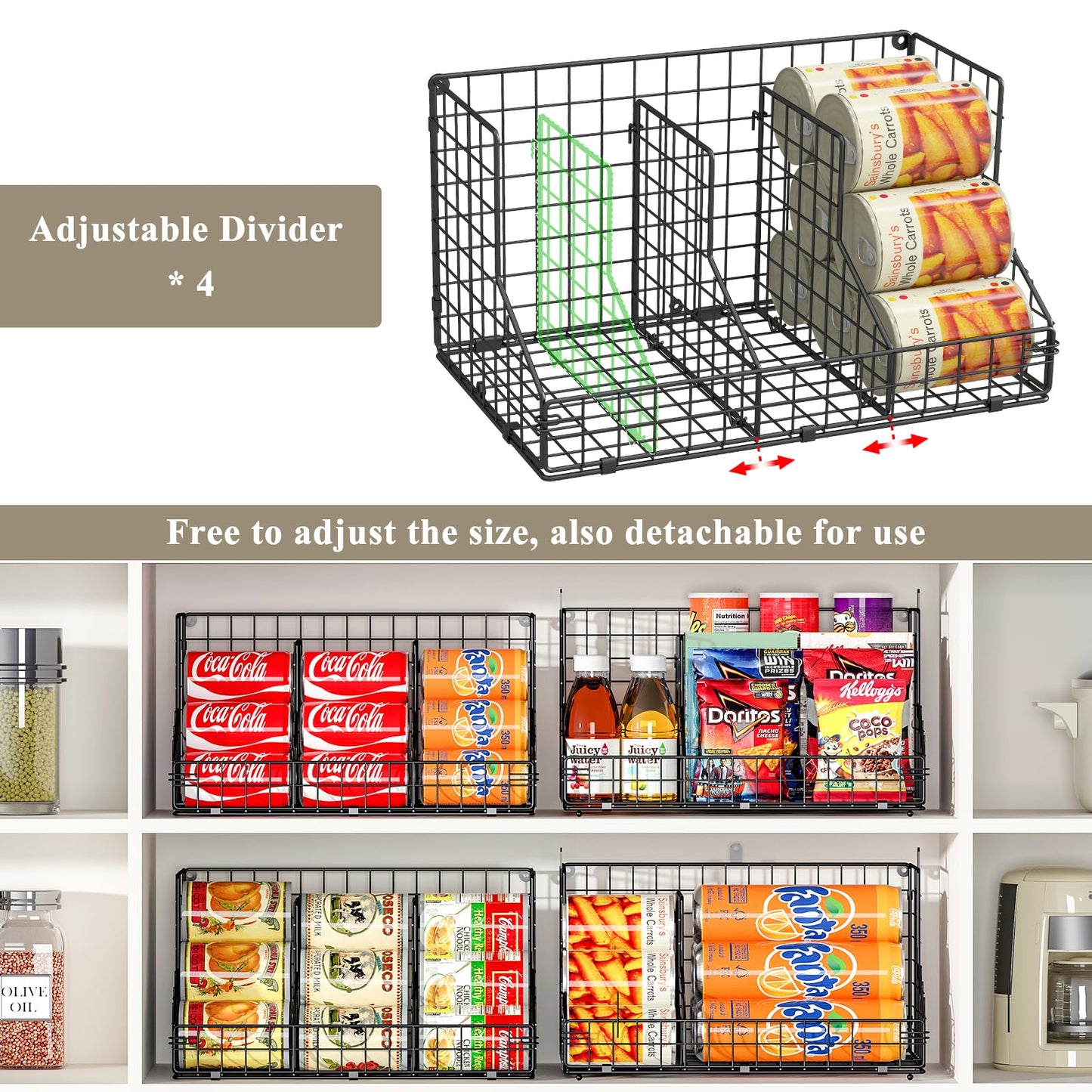 X-cosrack Egg Holder Countertop, 3 Tier Storage Rack with Labels Dividers to Separate Eggs, Stackable Wire Baskets for Fresh Egg, XXL Egg Dispenser for Countertop/Wall-Mounted
