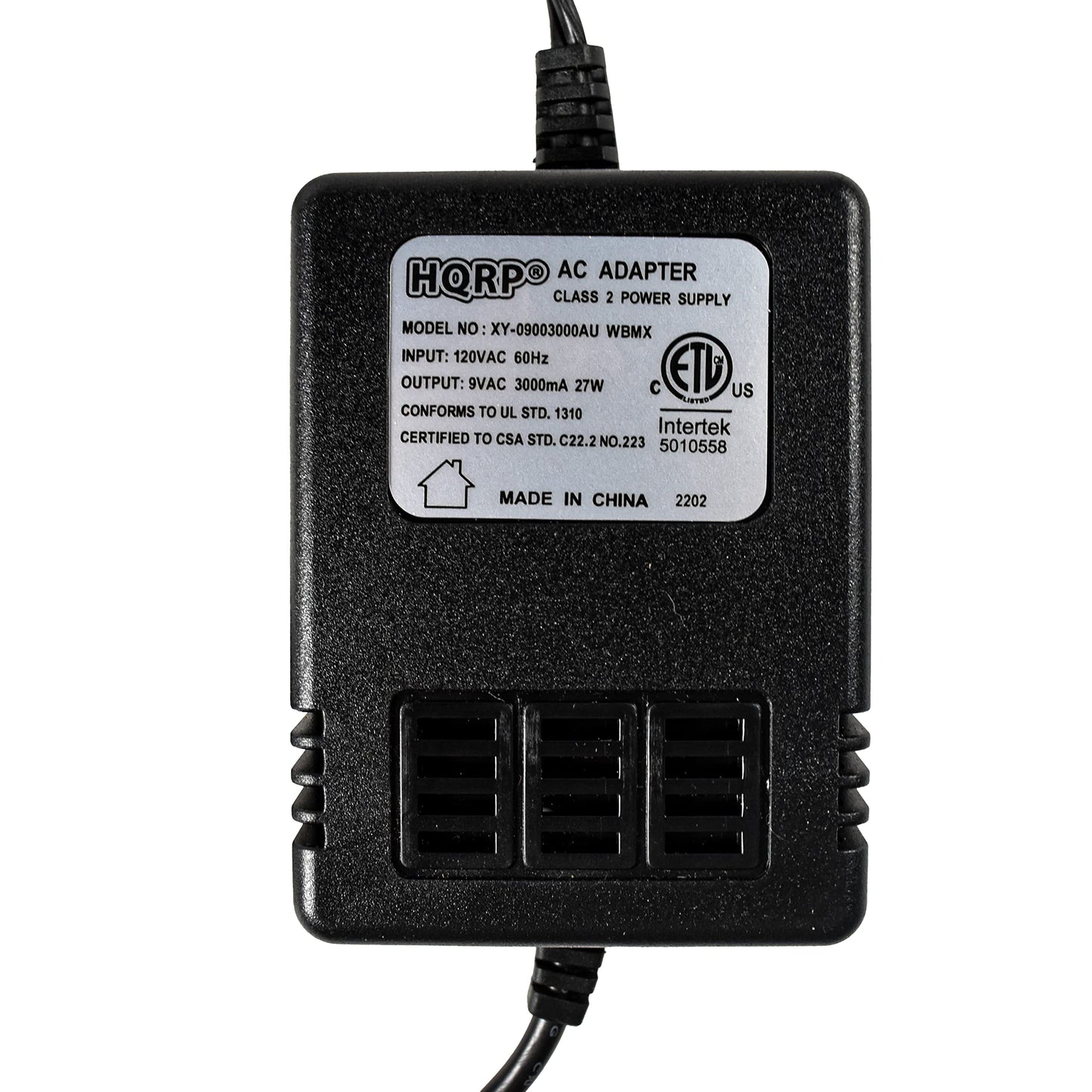 HQRP 9V AC Adapter compatible with Alesis P4 AC09 25D 4-pin DIN Connector 9V AC Power Supply Replacement fits QSR DMPro drum machine MIDI Data Disk Quadraverb GT Quadraverb Quadraverb 2 S4 + Euro Plug