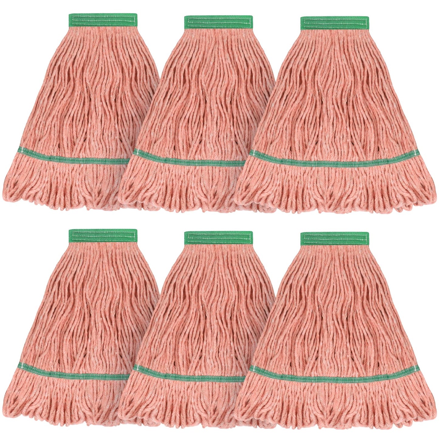 L Luke Supply -Matthew Cleaning Commercial Replacement Heavy Duty Mop Head for General & Floor Cleaning, Indus Blue Cotton Loop End Rope Head Refill