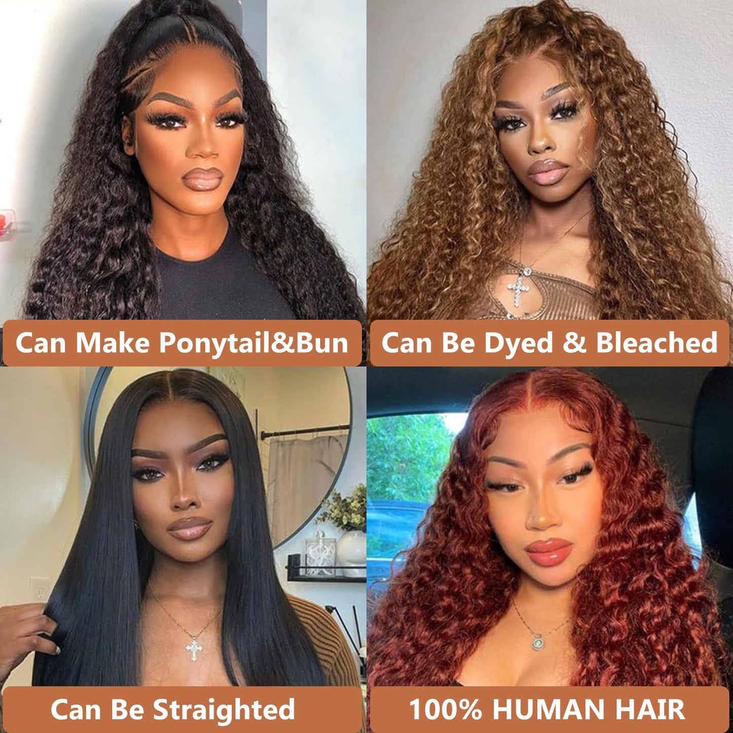 Datanala Deep Wave Bundles Human Hair Brazilian Virgin 100% Unprocessed Human Hair Grade 12A Deep Wave Human Hair Bundles 18 20 22Inch Deep Curly Human Hair Weave Natural Black Color For Women(18 20 22Inch)