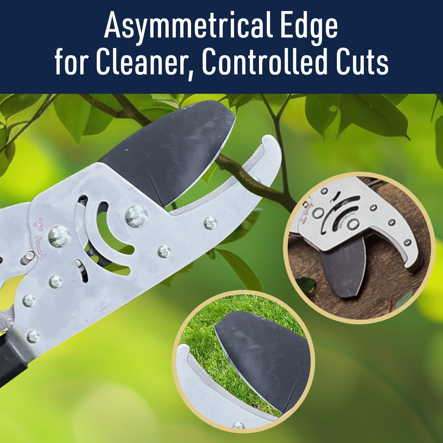 Anvil Lopper Replacement Blade - Large Coated Alloy Steel Blade for Double Ratcheting Anvil Loppers for Tree Trimming Heavy Duty Pruners - Gardening Tools by Kings County Tools