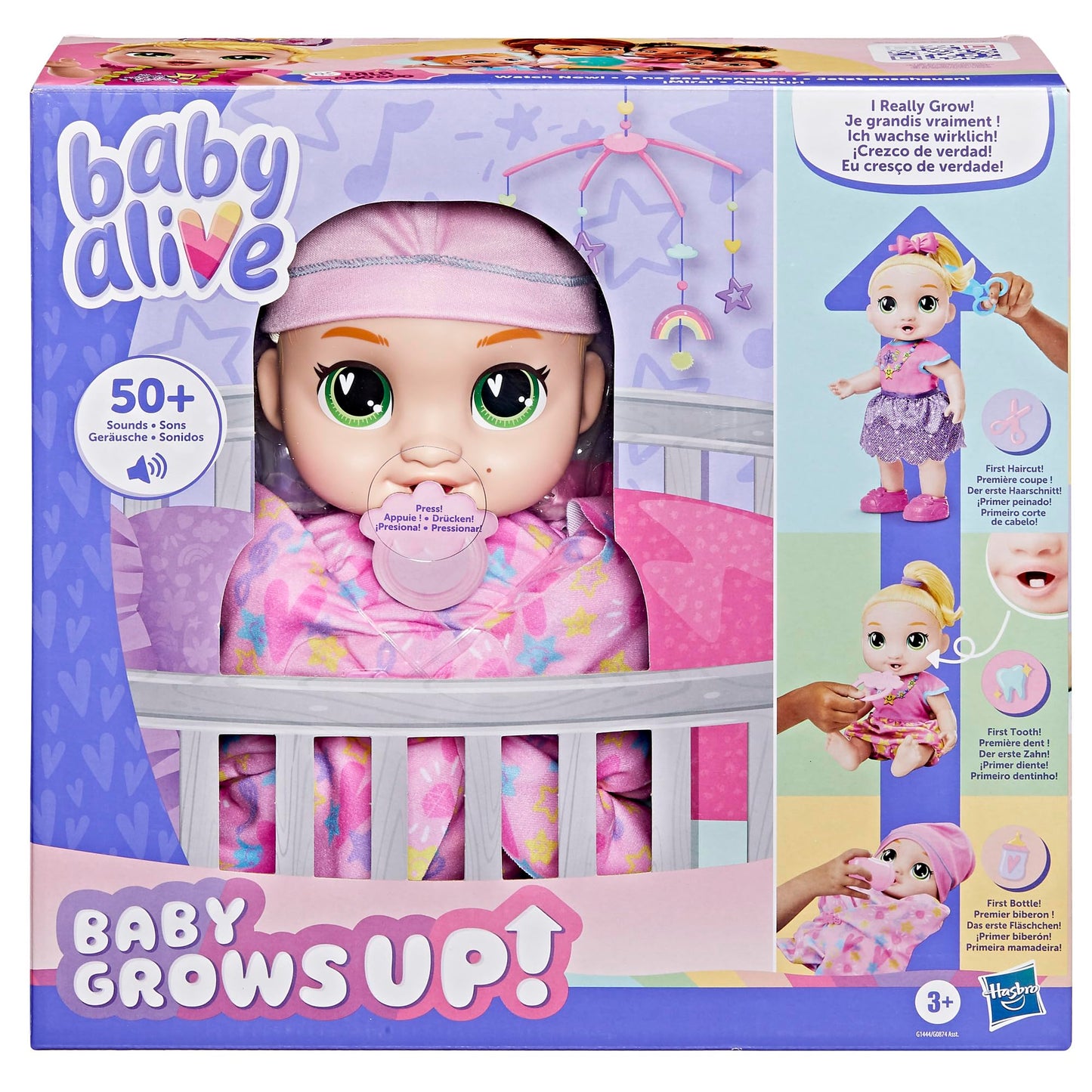 Baby Alive Baby Grows Up, LaLa GooGoo, Milestones and Baby's First Tooth, Interactive Doll for Girls and Boys Ages 3+