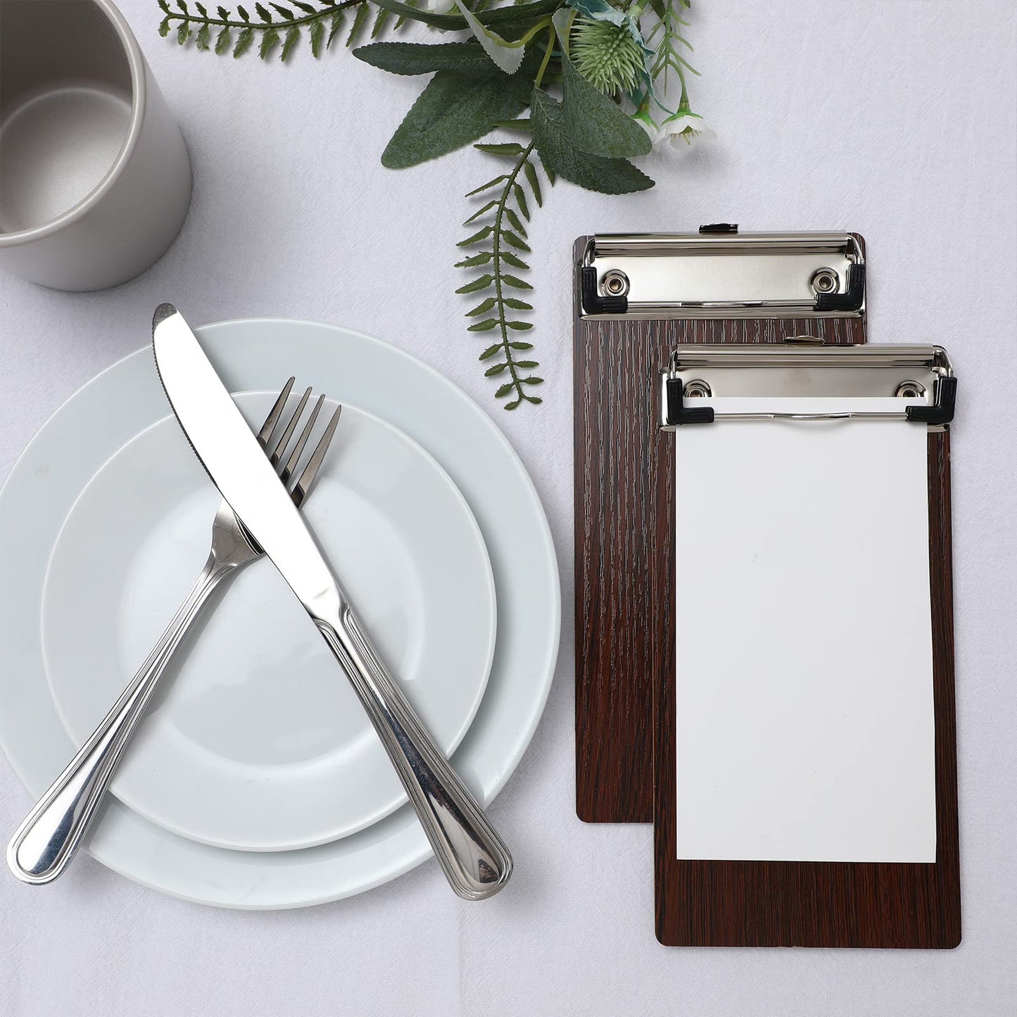 Mini Clipboard Small Clipboards Wooden Half Page Clipboard Wood Check Presenters Kids Clipboards for Restaurant School Waitress Guest Server Books Menu Holder 8 x 4 Inch (20 Pieces)