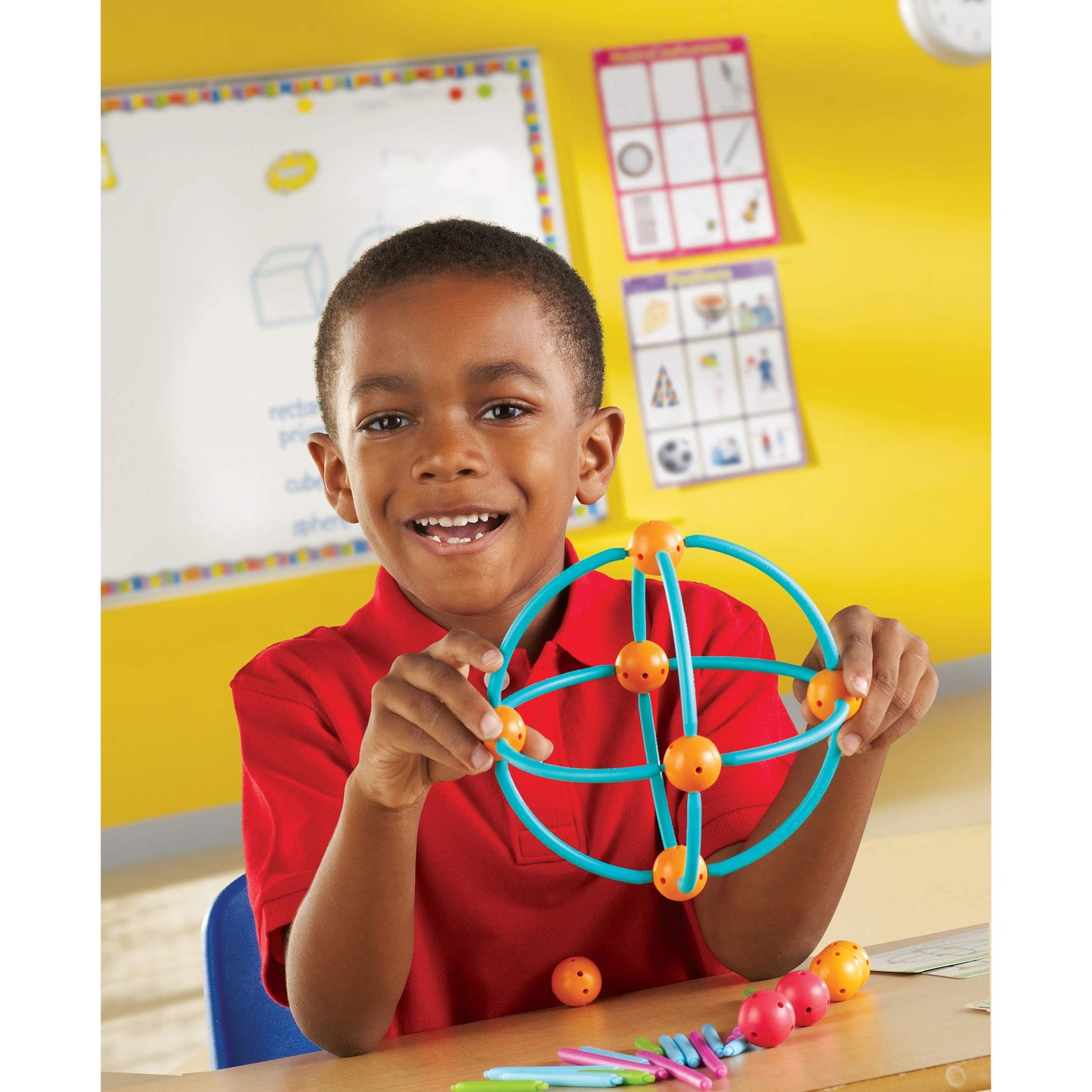 Learning Resources LER1776 Geometric Shapes Building Set