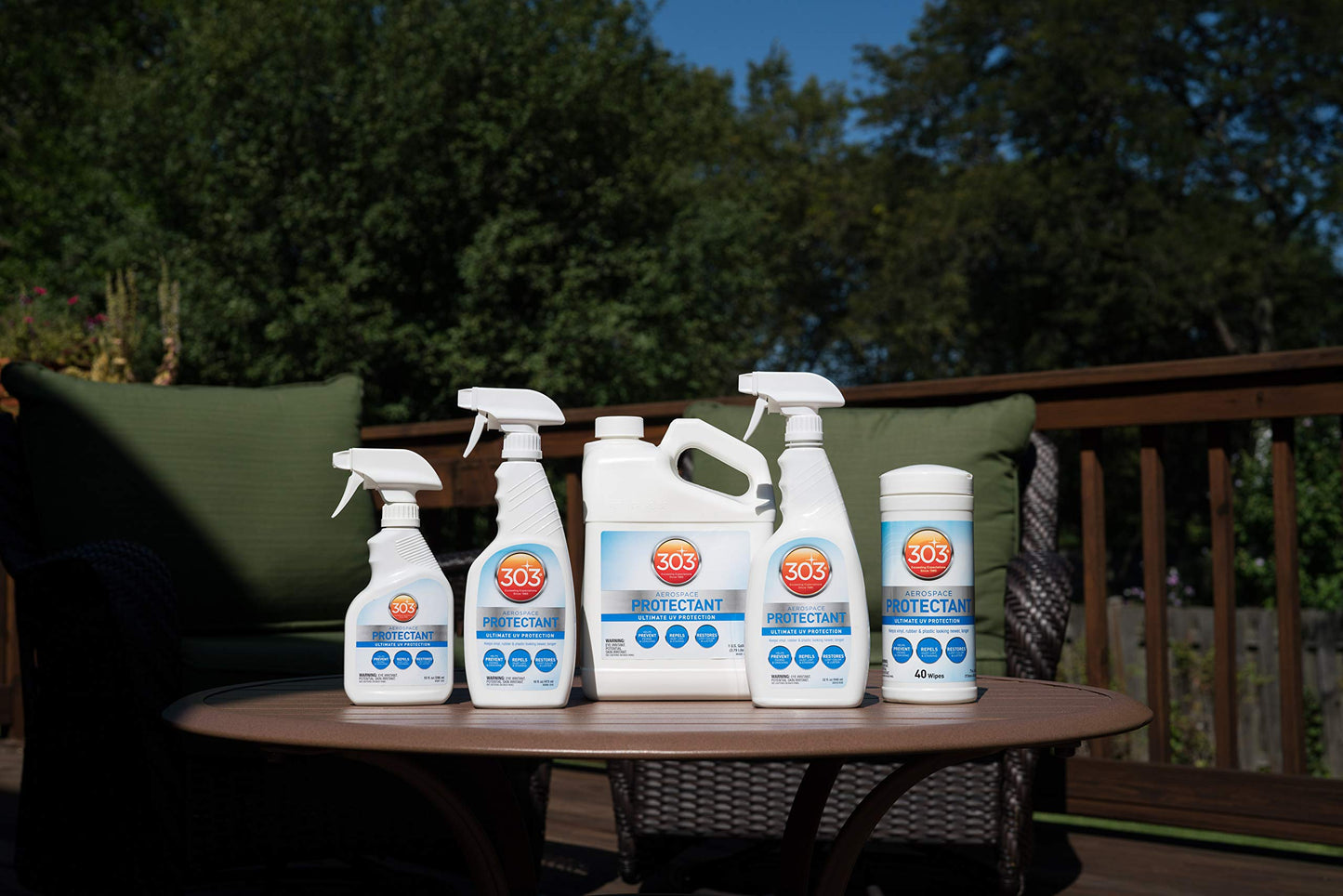 303 Products Aerospace Protectant Spray, UV Protection, Repels Dust, Dirt, & Staining, Matte Finish, Restores Like-New Appearance, Outdoor Cleaning Supplies 946mL (130313)