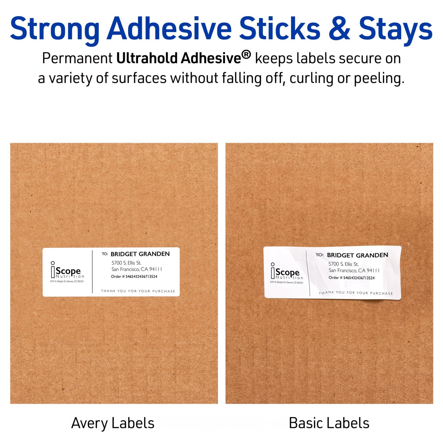 Waterproof Shipping Labels with Sure Feed and TrueBlock