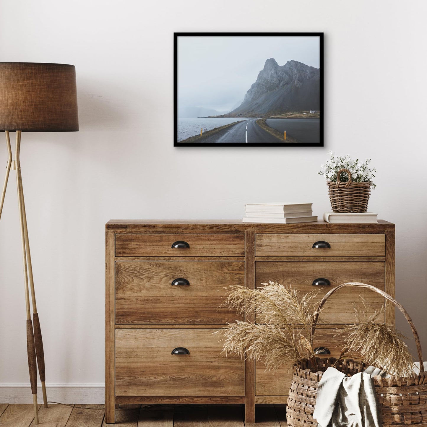 Americanflat 15x20 Picture Frame with Polished Plexiglass - Streamline Collection - Thin Border Picture Frame for Wall Display - Hanging Hardware Included - Black