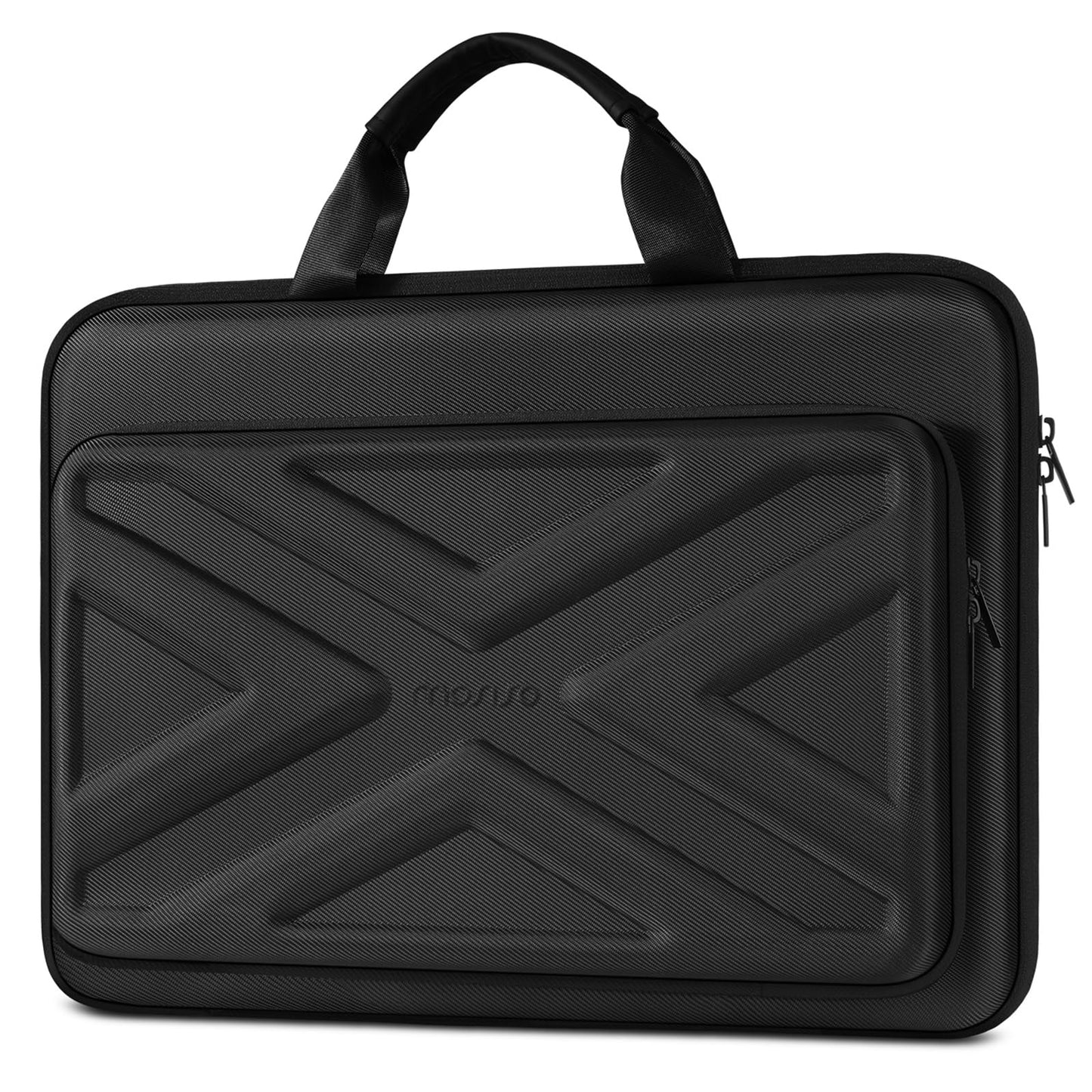 MOSISO 17-17.3 inch Laptop Hard Case, 17 inch Shockproof Waterproof Laptop Case Hard Shell Compatible with MacBook HP Dell, Carrying Sleeve Computer Bag with Sturdy Handle&Front Pocket&Belt, Black