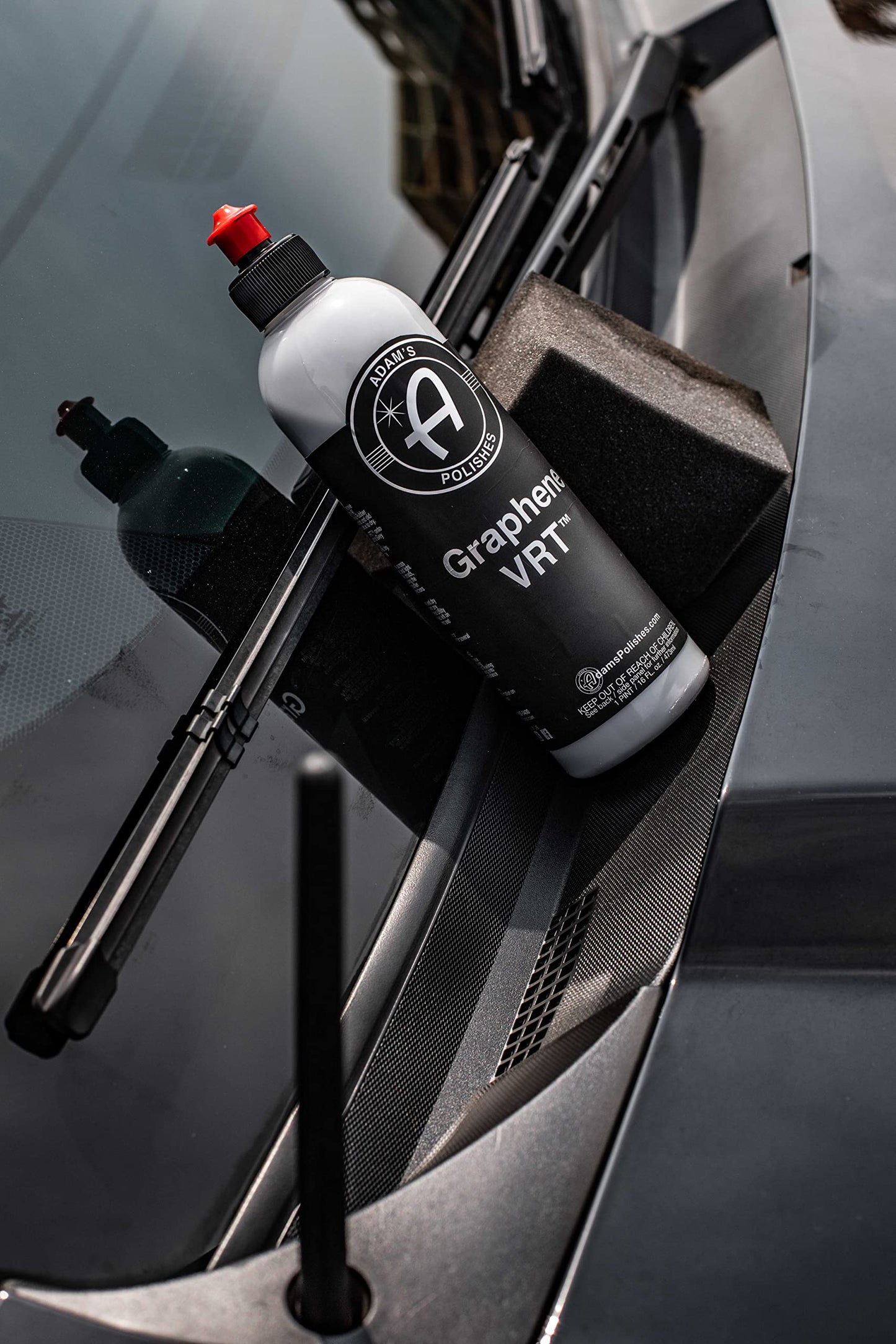 Adam's Polishes Graphene VRT 16oz Vinyl, Rubber, Tire & Trim Dressing - UV Protection and Water Repellent - Graphene Ceramic Infused Formula - Dress Tires or Trim Without Worry of Slinging (16oz)