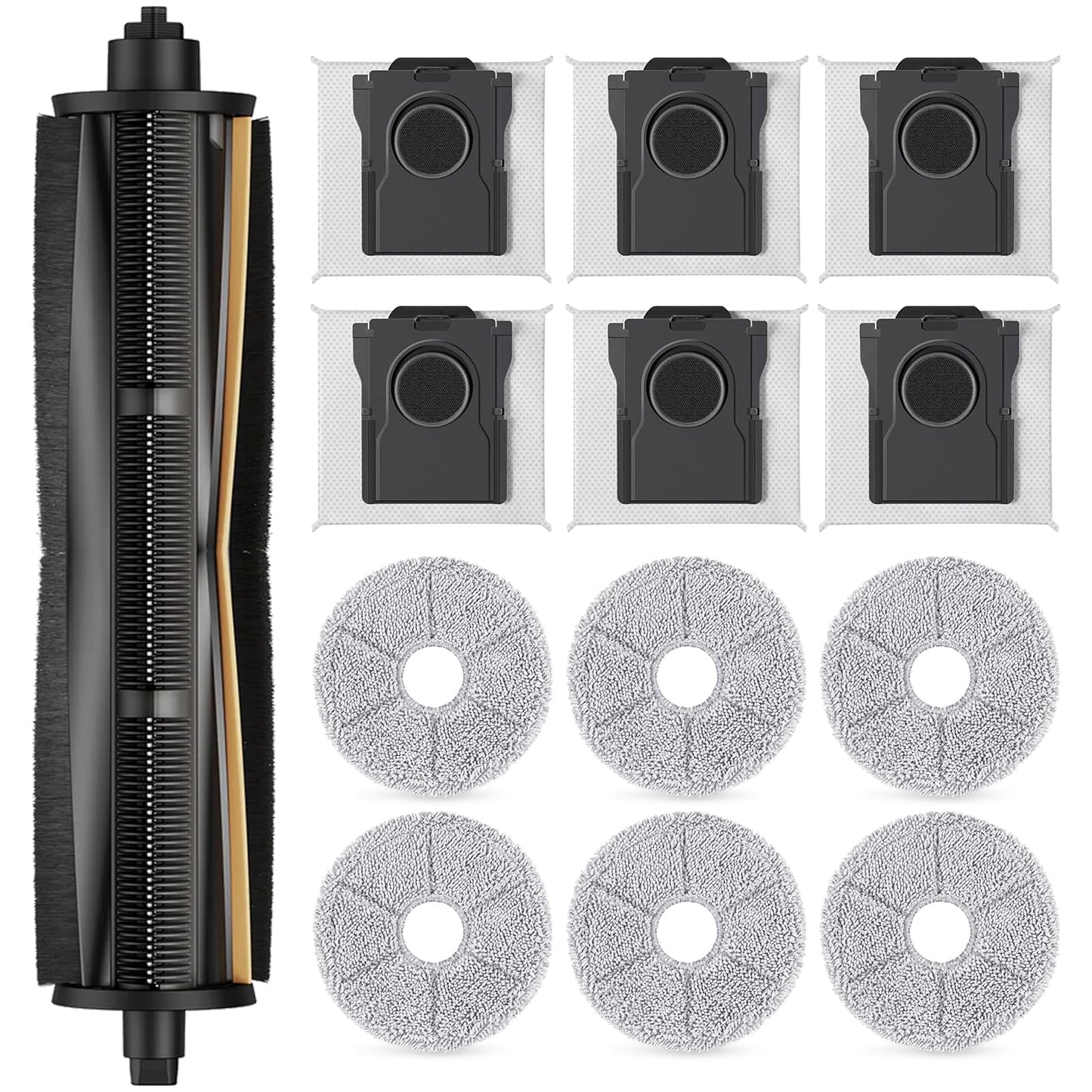 TriCut Brush Accessories Compatible with Dreame X40 Ultra/X30 Ultra/L30 Ultra/L40 Ultra/X40 Master Robot Vacuum, Upgraded Tricut Roller Brush for MOVA P10 Pro/MOVA P10 Pro Ultra Accessories 13 Pcs