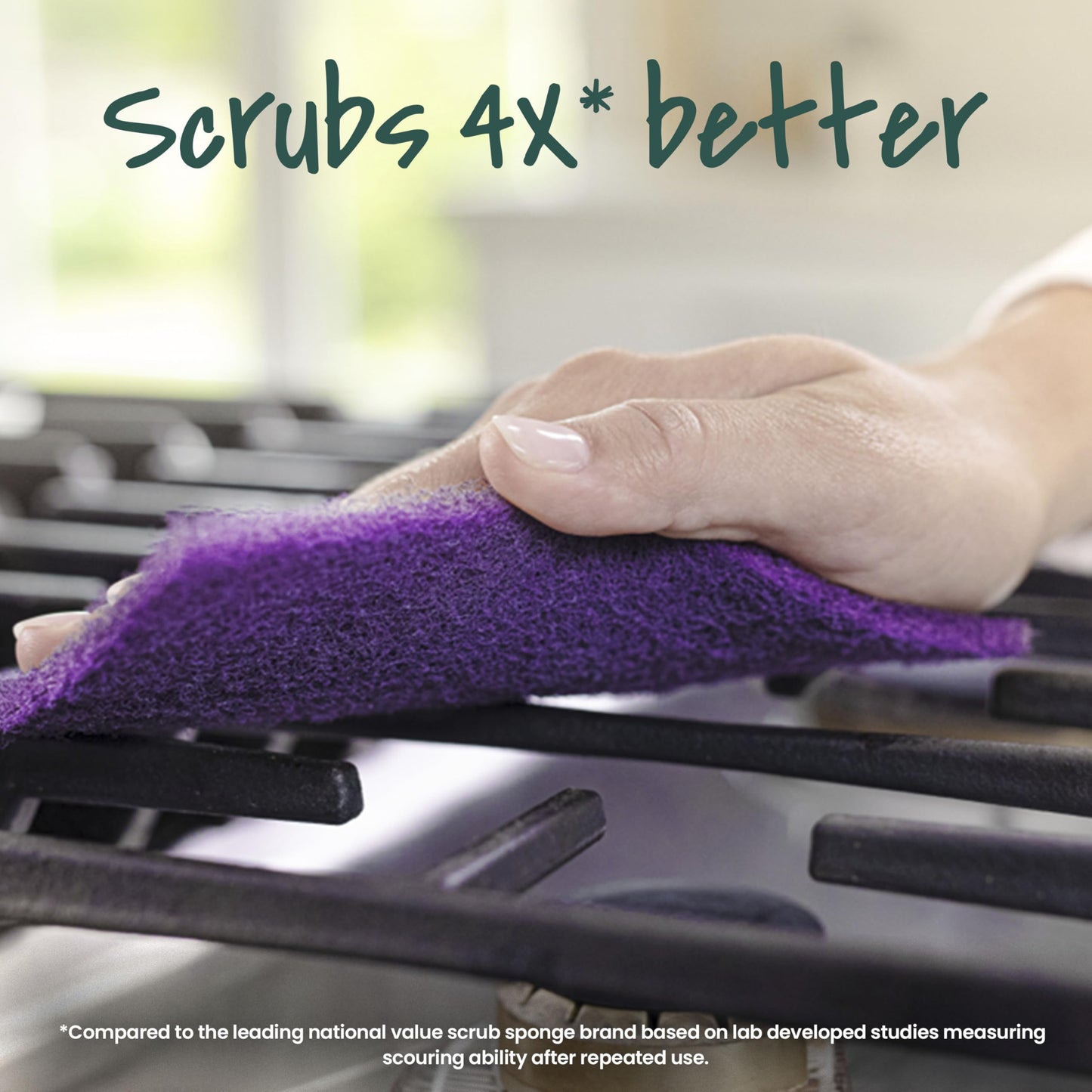 Scotch-Brite Advanced Extreme Scrub, Ideal for Grills and Grates, 12 Scour Pads