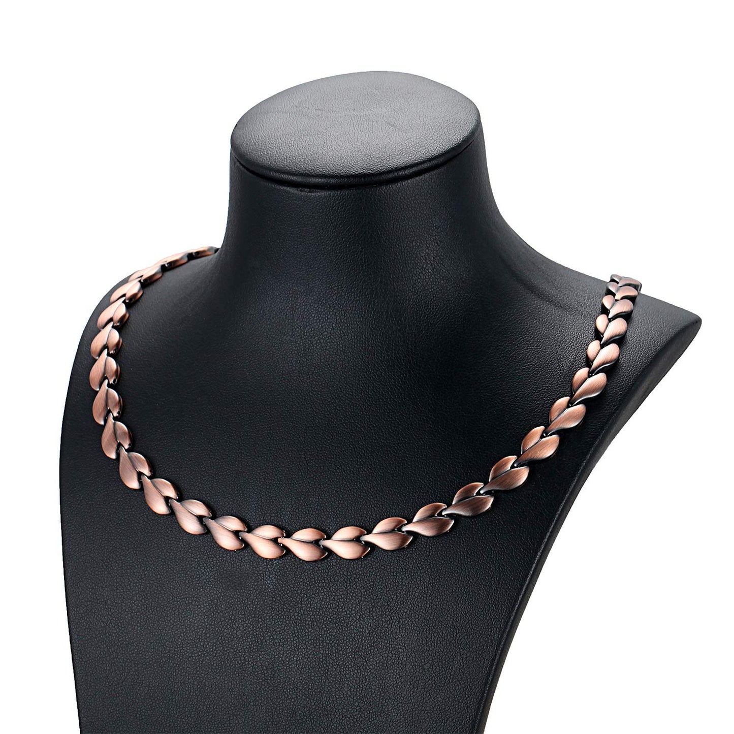 RainSo Heart Shape Pure Copper Magnetic Necklace for Women Adjustable Gift for Women, 1 Count (Pack of 1), Copper