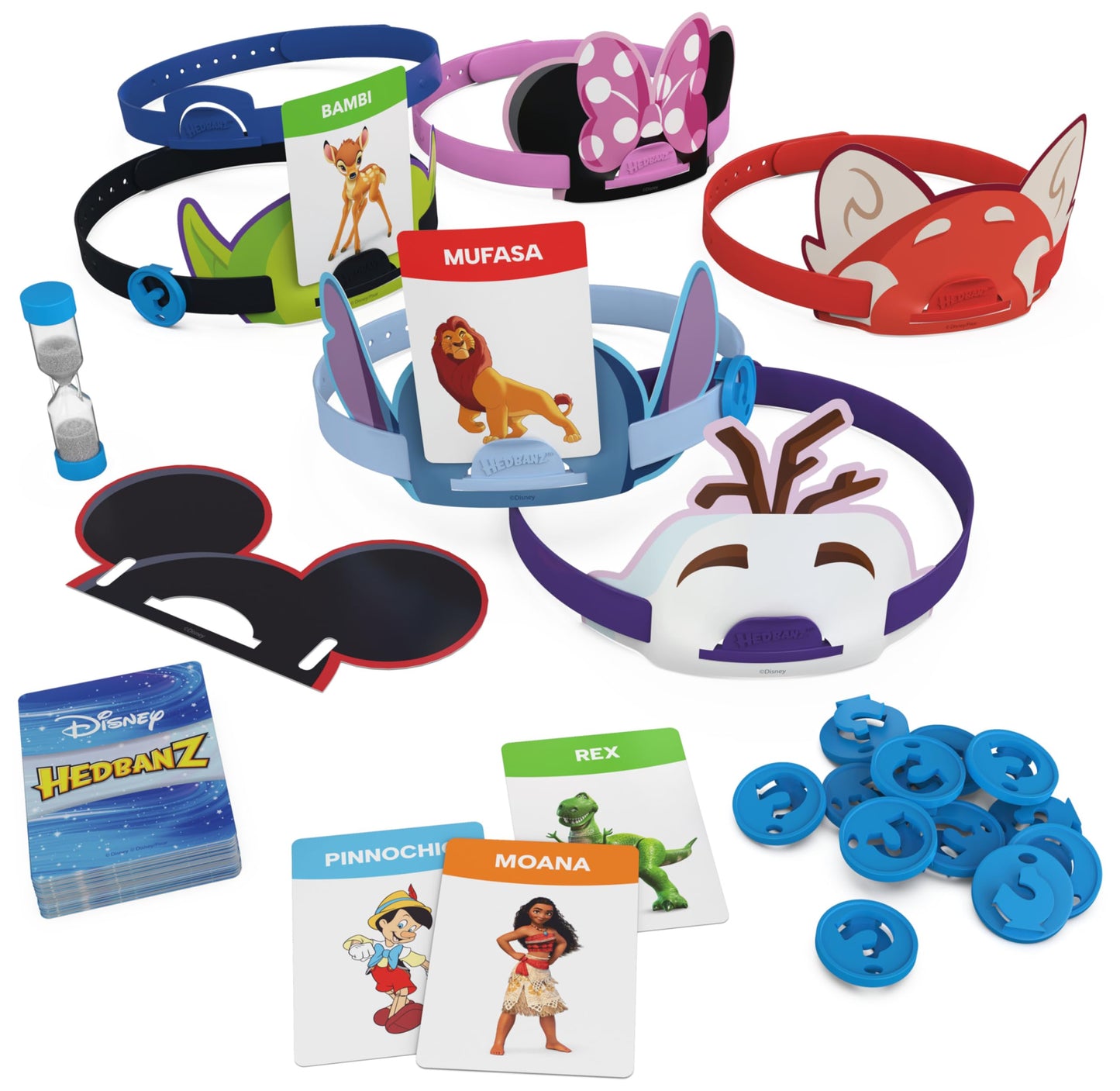 Spin Master Games, Disney Hedbanz, The Hilarious Meme Picture Guessing Game with Popular Disney Characters, 2-6 Players for Ages 6 & Up